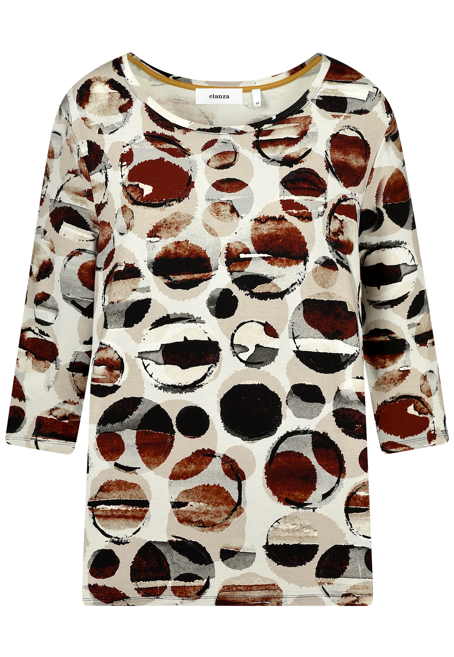 Red Moon Print Top