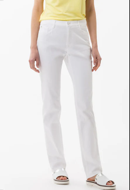 White Five-pocket trousers Reg leg