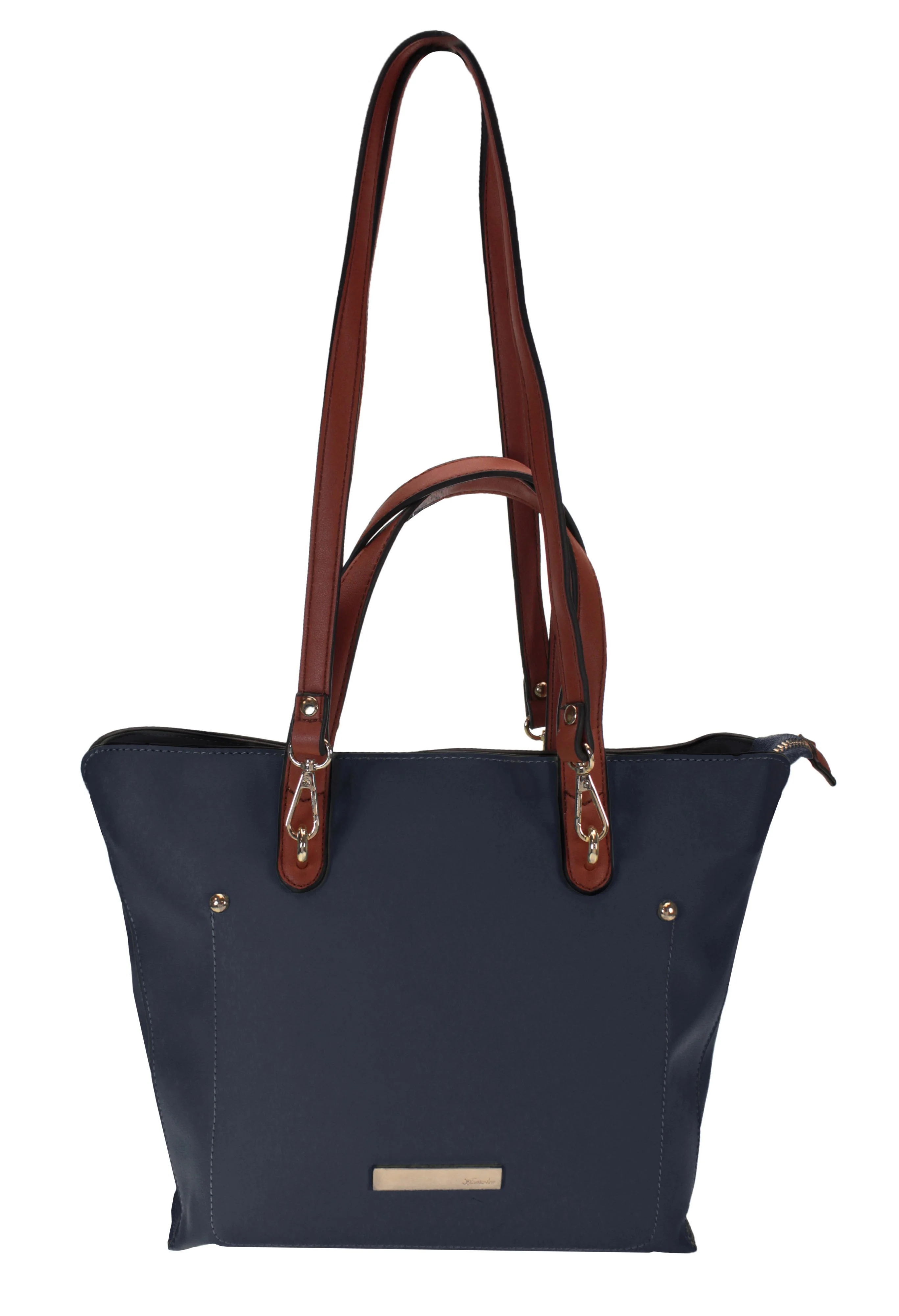 Medium Tote Bag with Dual Handle Option in Navy