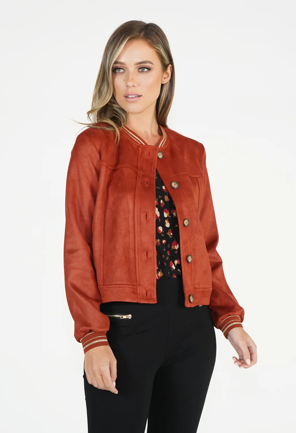 Rust Bomber Jacket