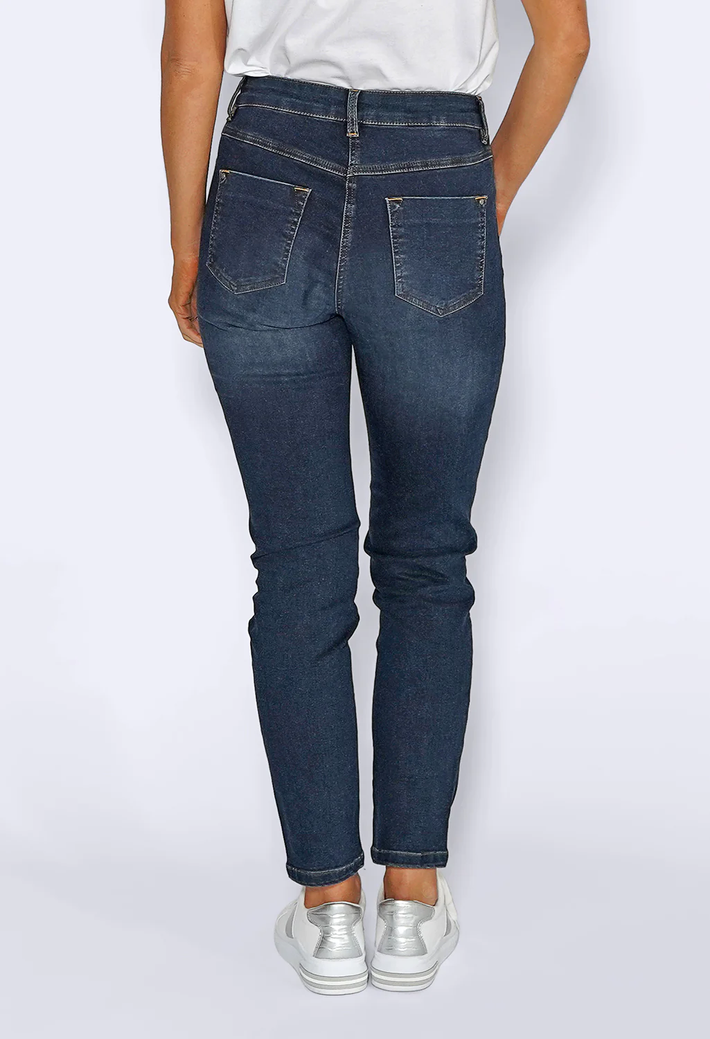 Stone Blue Straight Leg Jeans