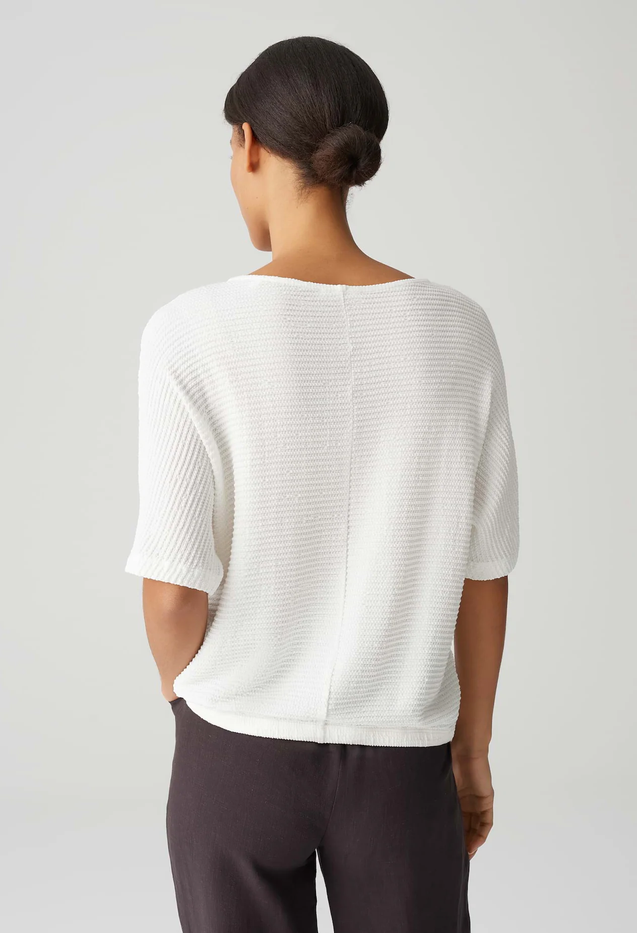 Somfu Loose Ribbed Blouse