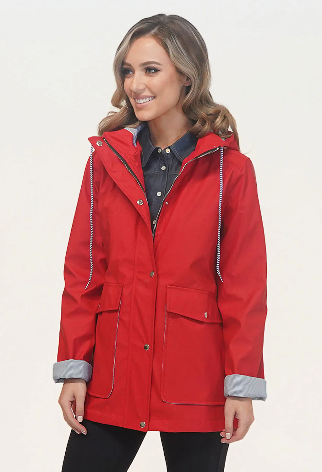 Red Rain Coat