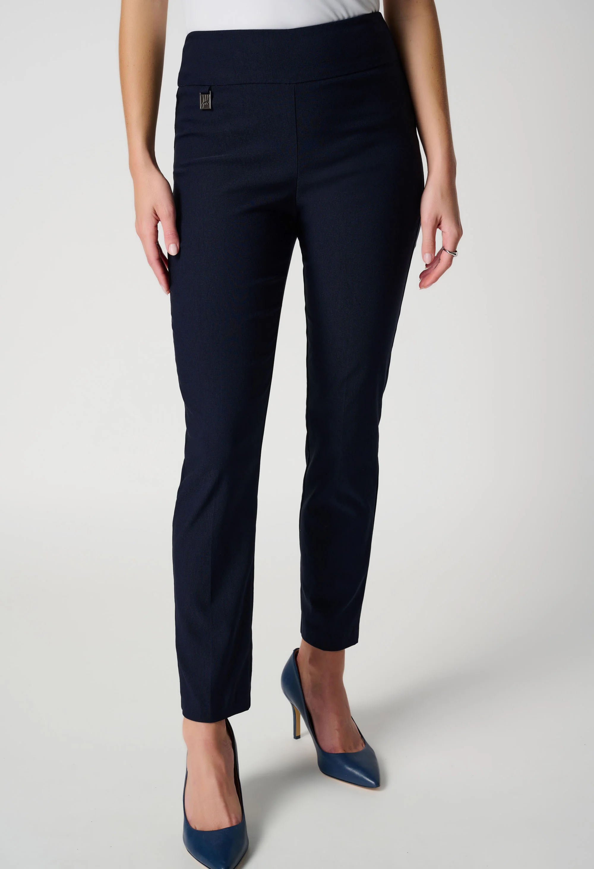 High-waisted Ankle-length Trousers
