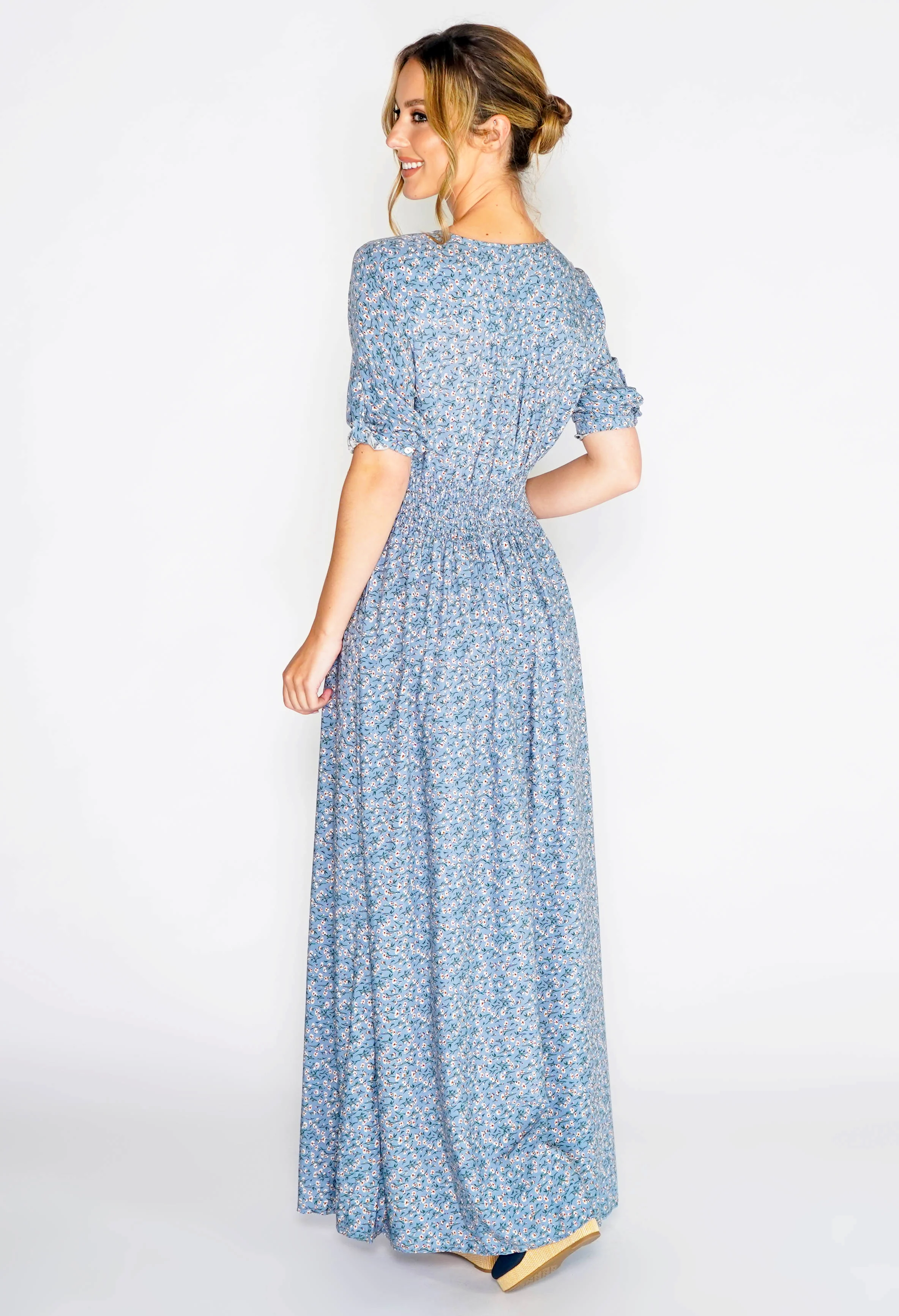 FLORAL PRINTED MAXI DRESS-1