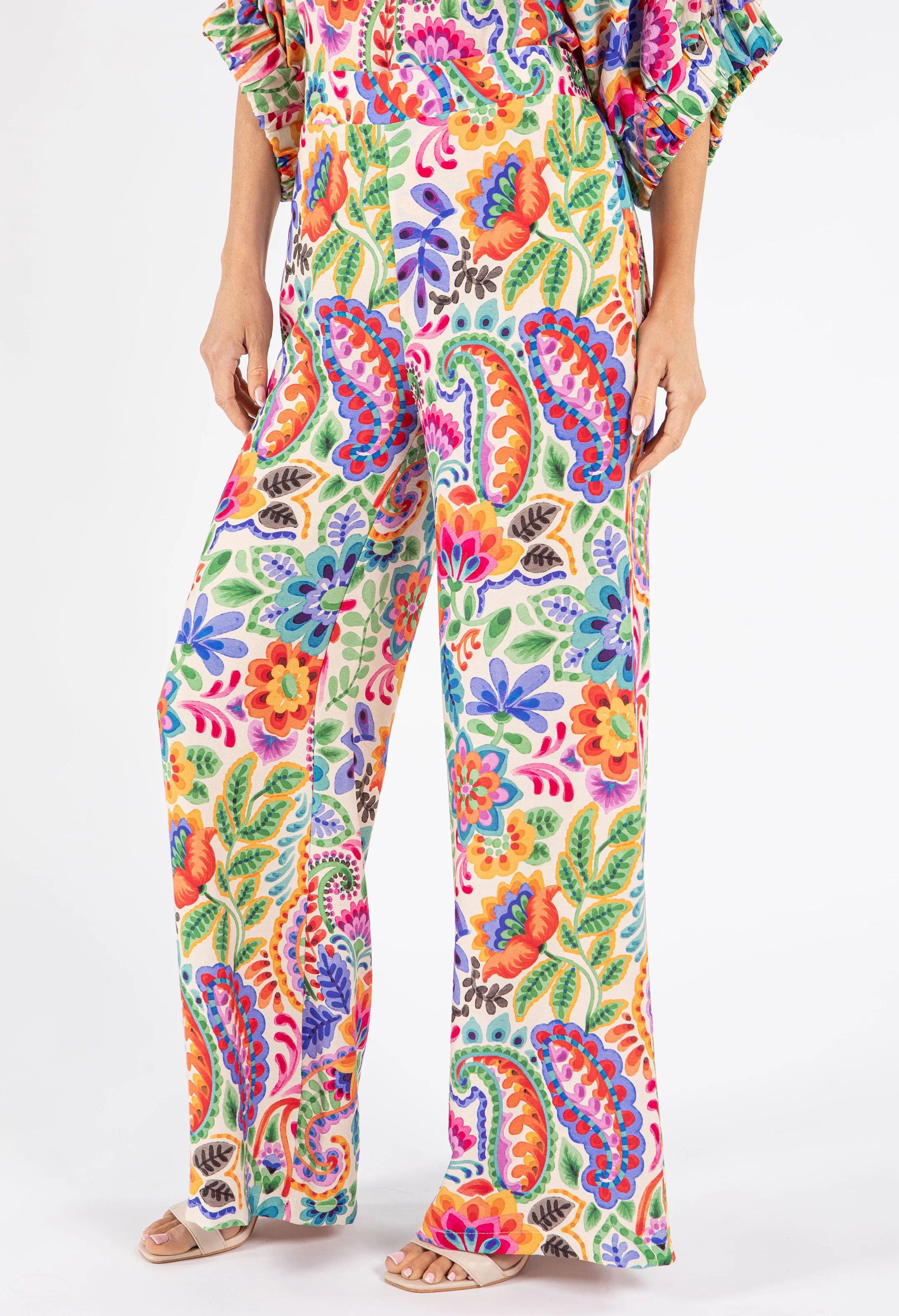 Floral Straight Leg Trousers