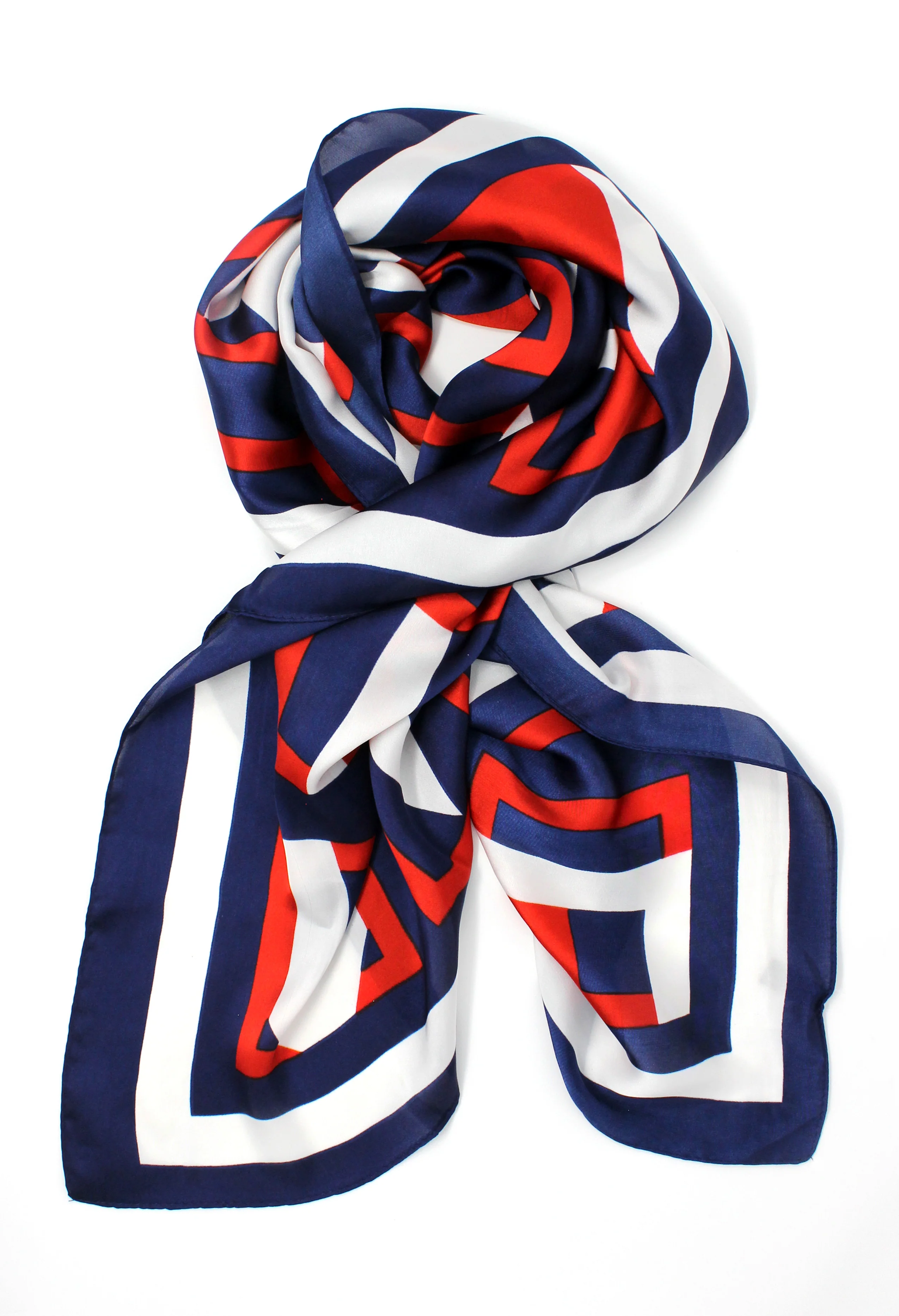 Blue and Red Scarf