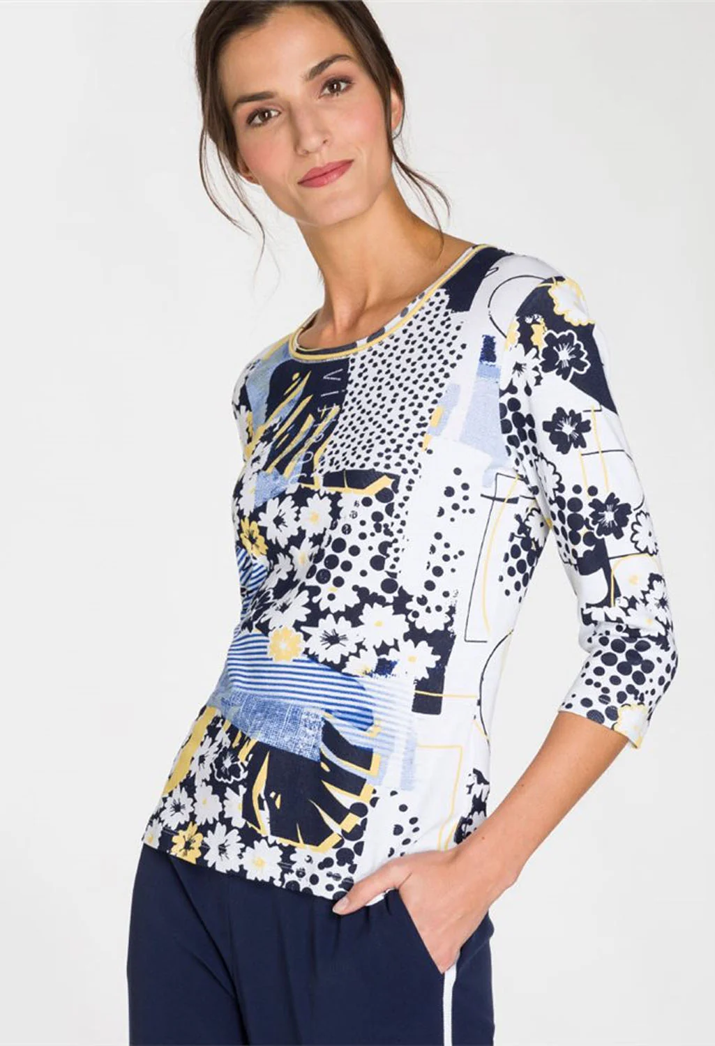 MULTI DOT DESIGN PRINT TOP