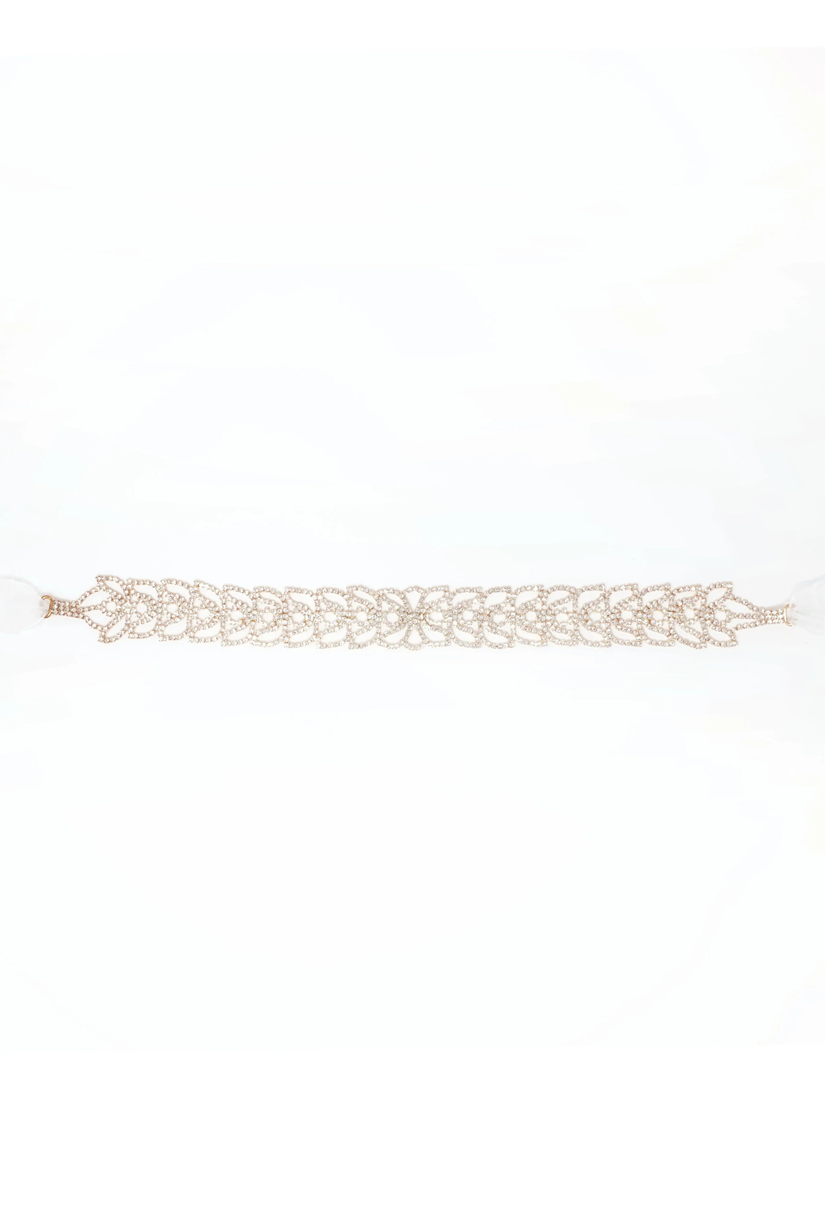 Gold Diamonte Tie Belt