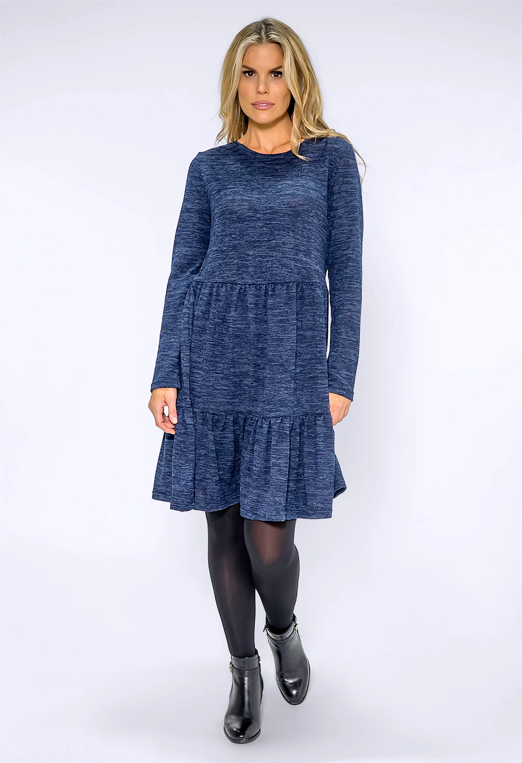 Navy Jersey Dress-1
