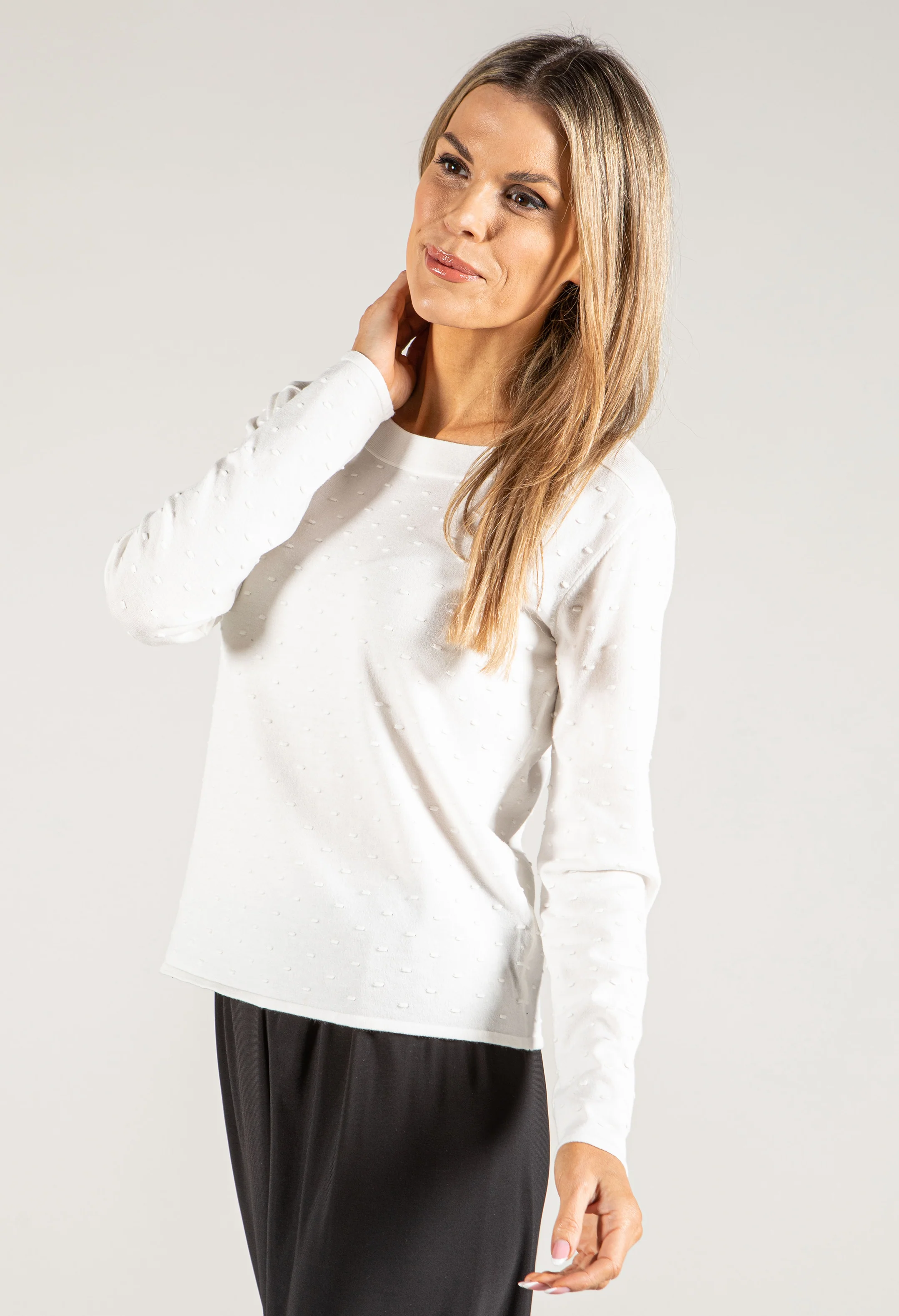 Textured Knit Pullover