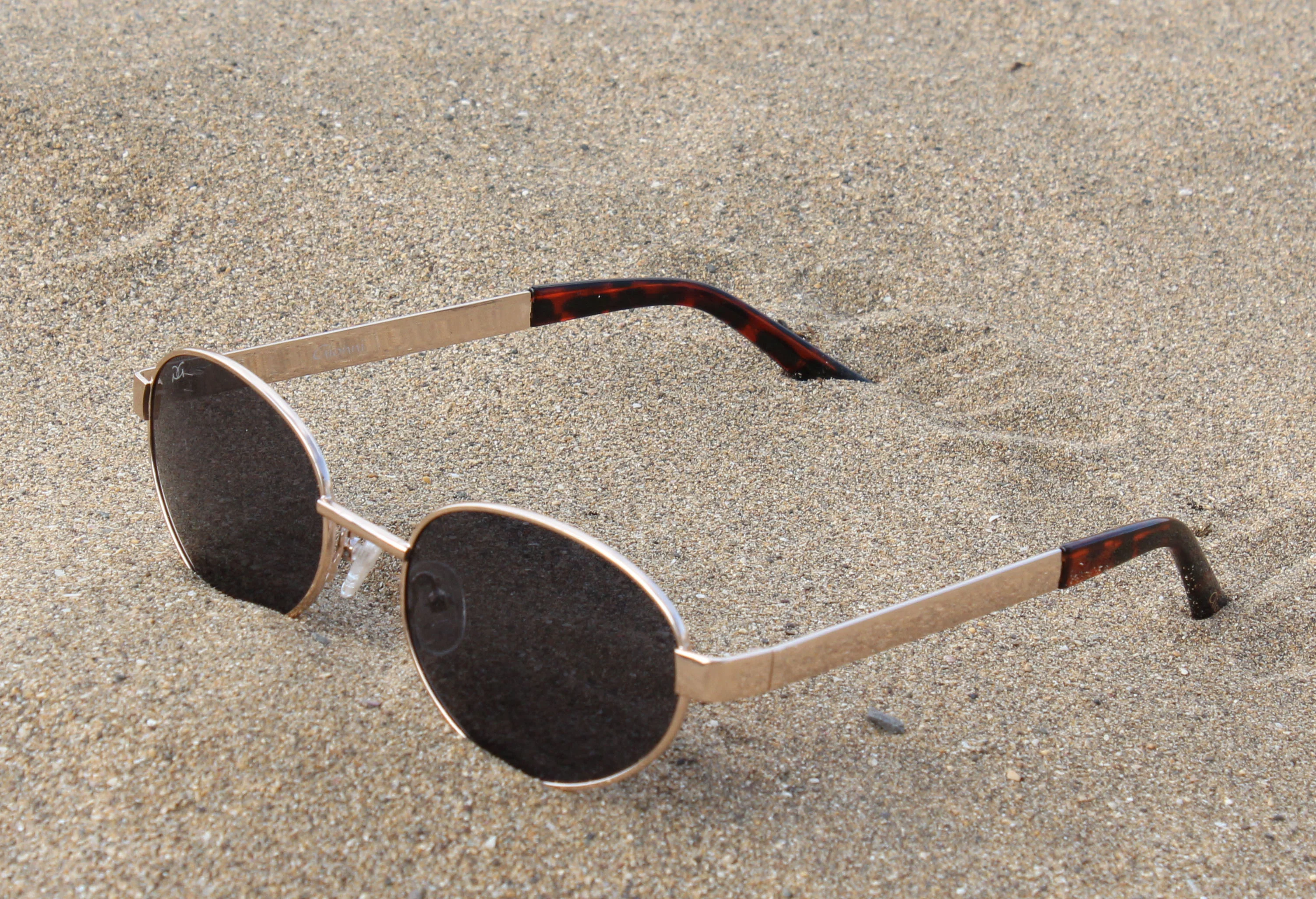Metal Frame Oval Sunglasses