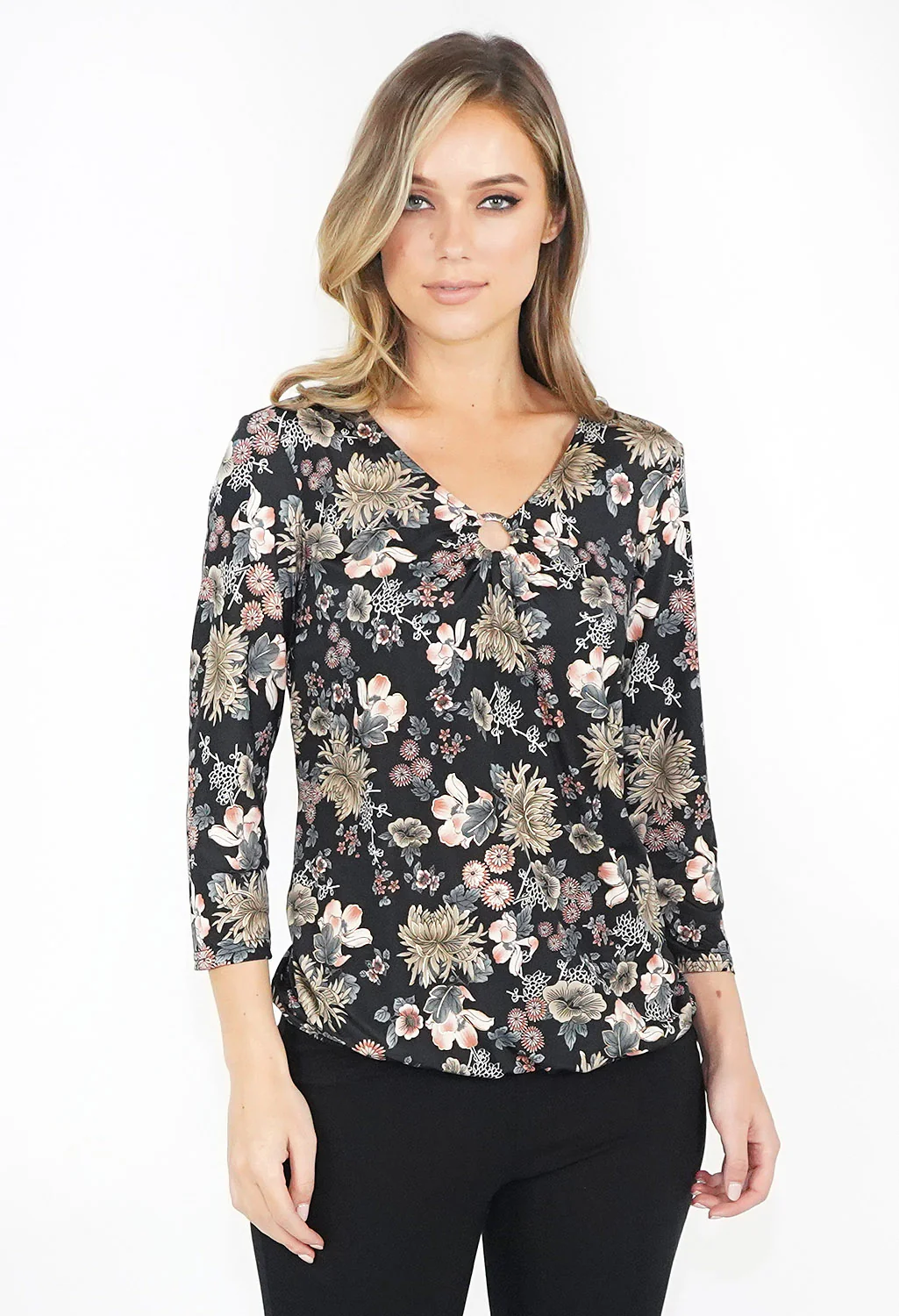 Floral Print Long Sleeve Top
