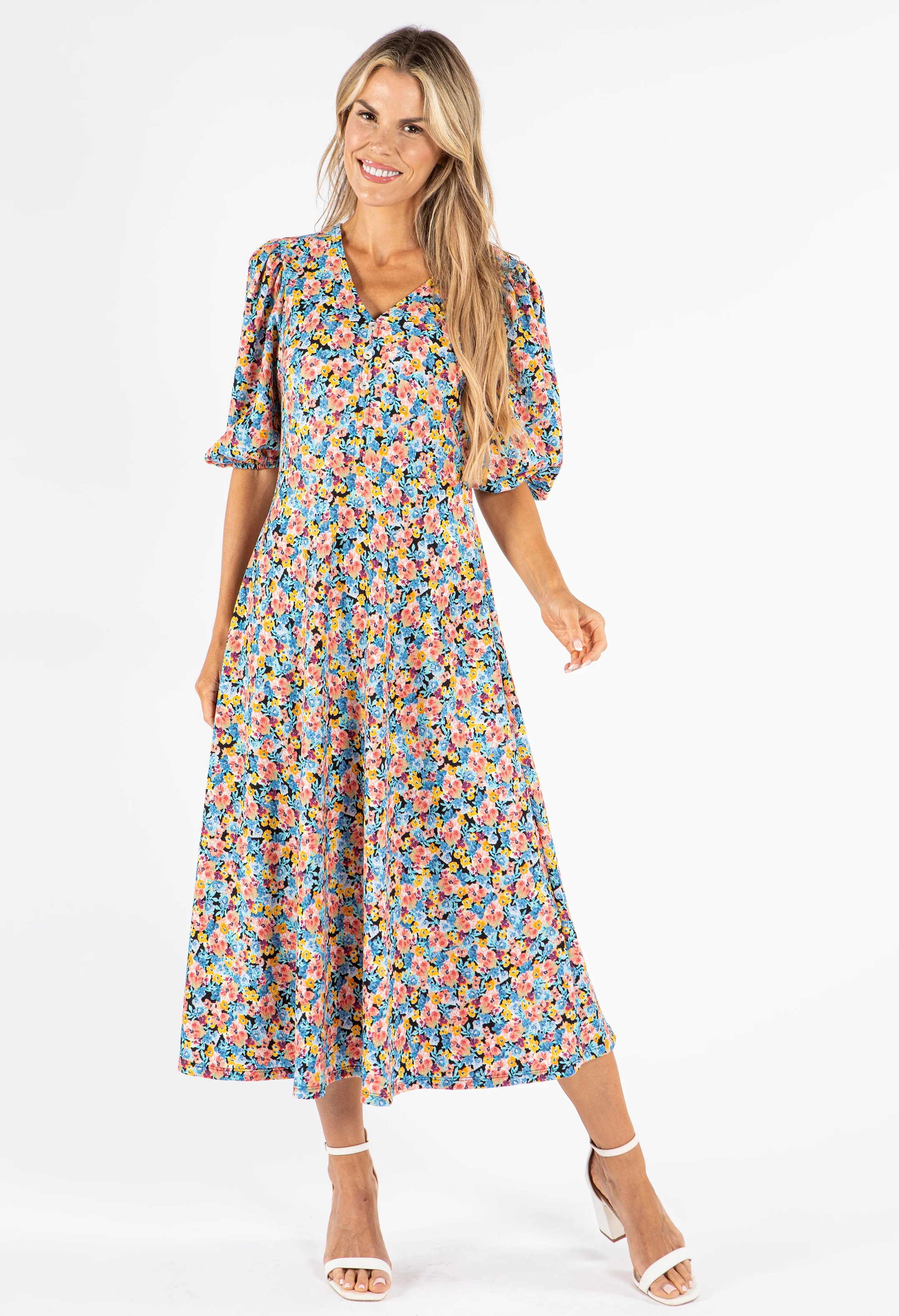 Miami Floral Print Dress
