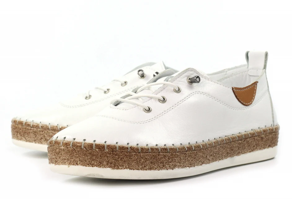 Evie Leather Plimsoll