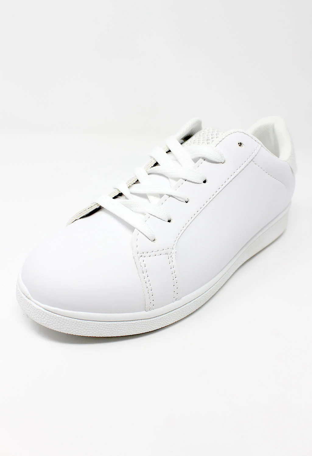 White Trainer with Silver detail