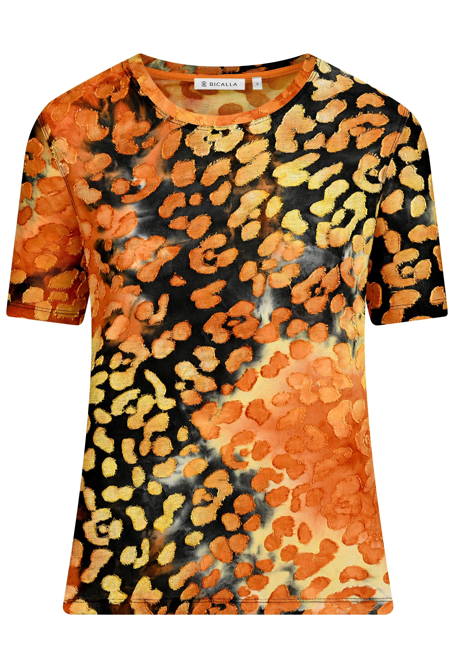 Shirt with leopard pattern