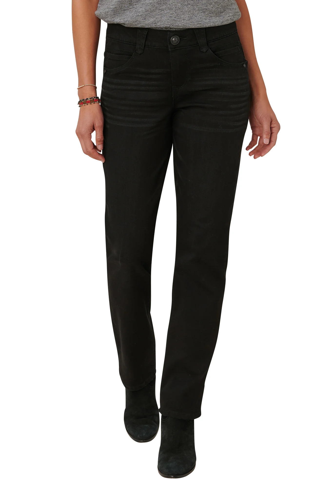Absolution® Black Denim Straight Leg Jeans