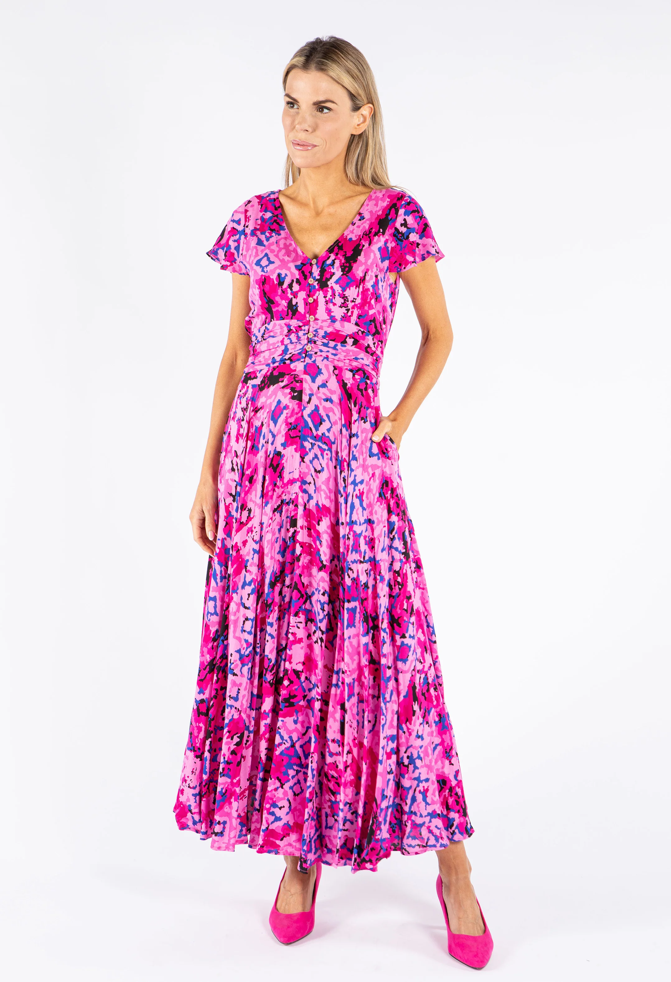 Mirage Print Maxi Dress
