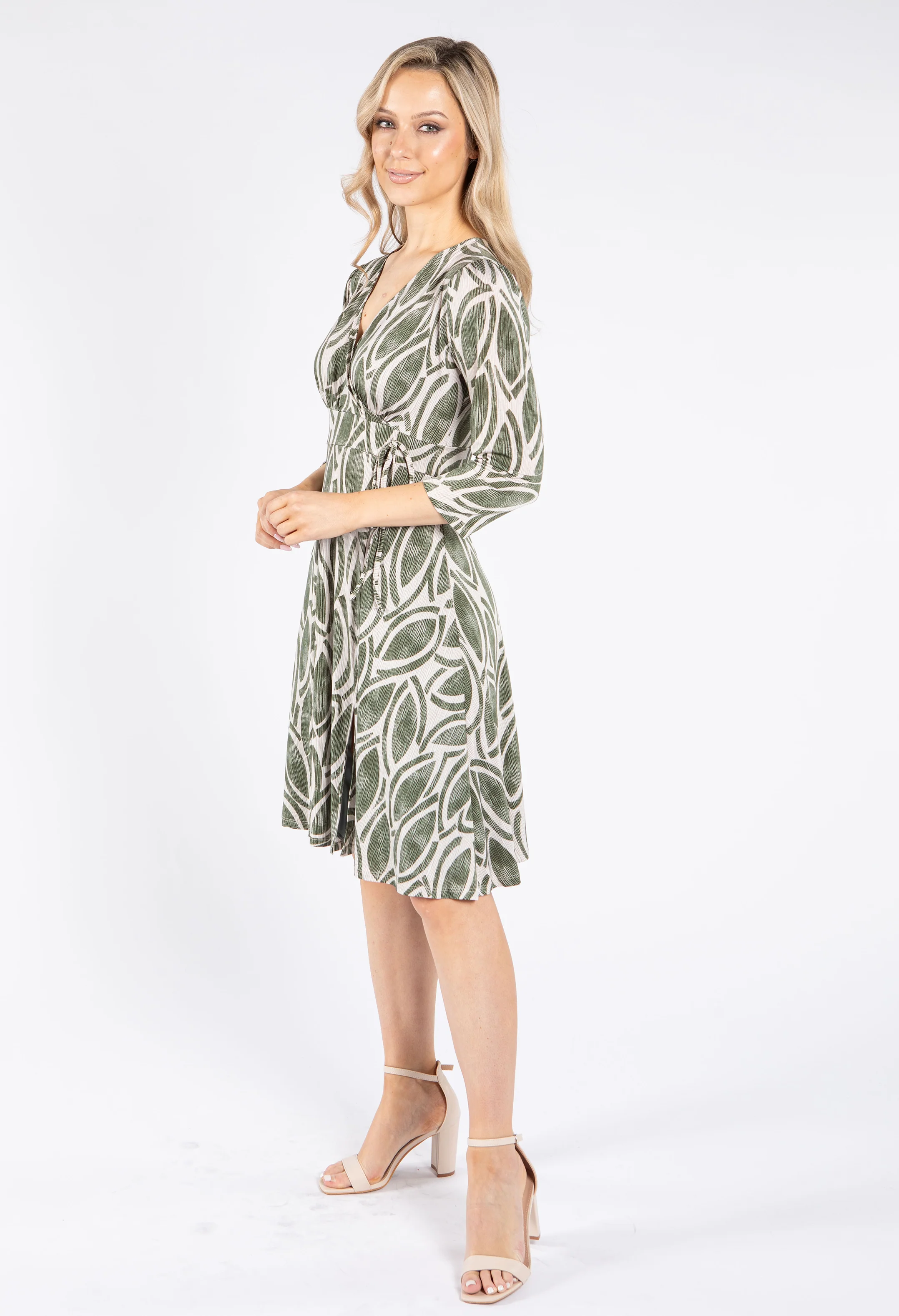 Tie Detail V Dress