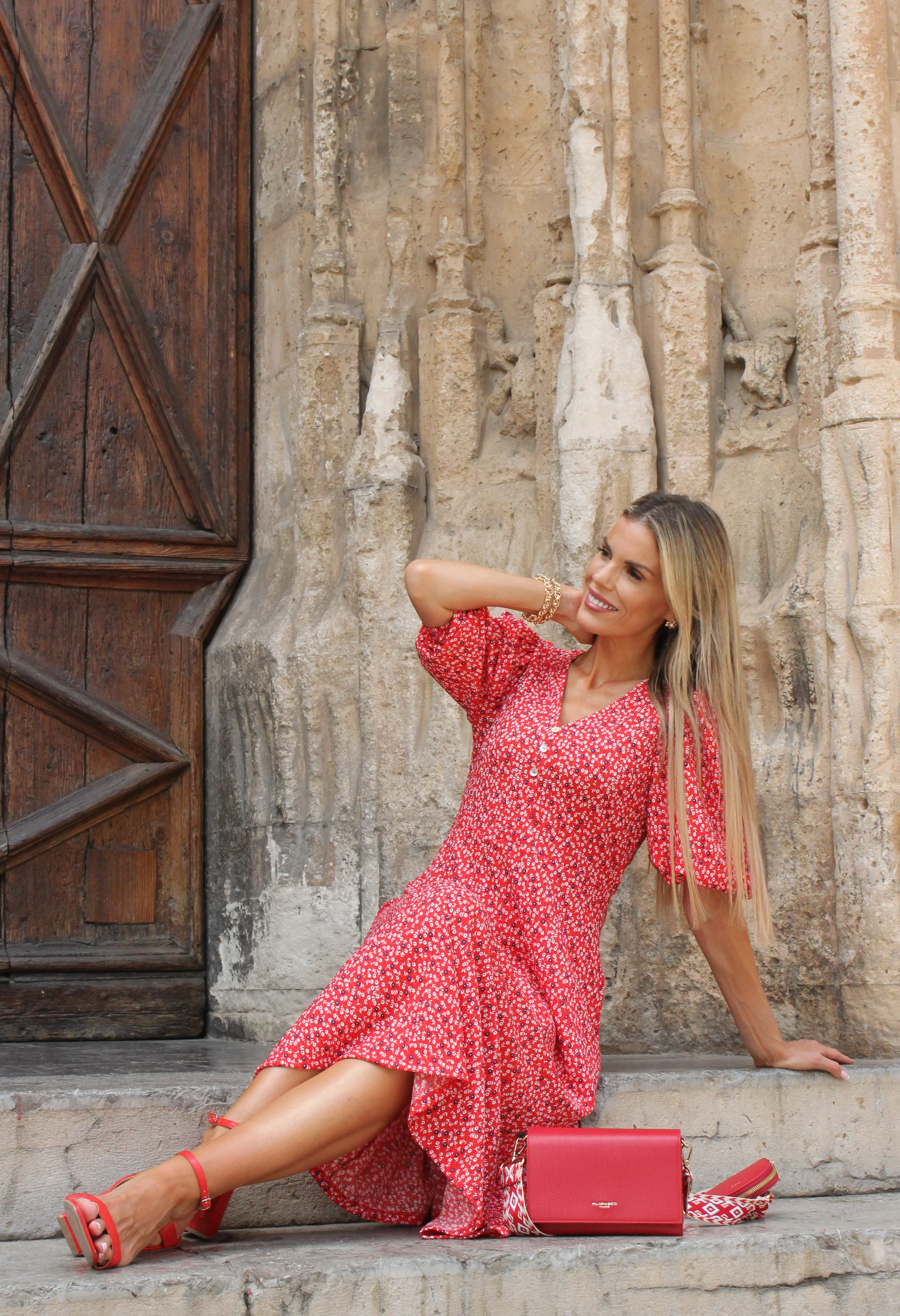 Miami Ditsy Print Dress