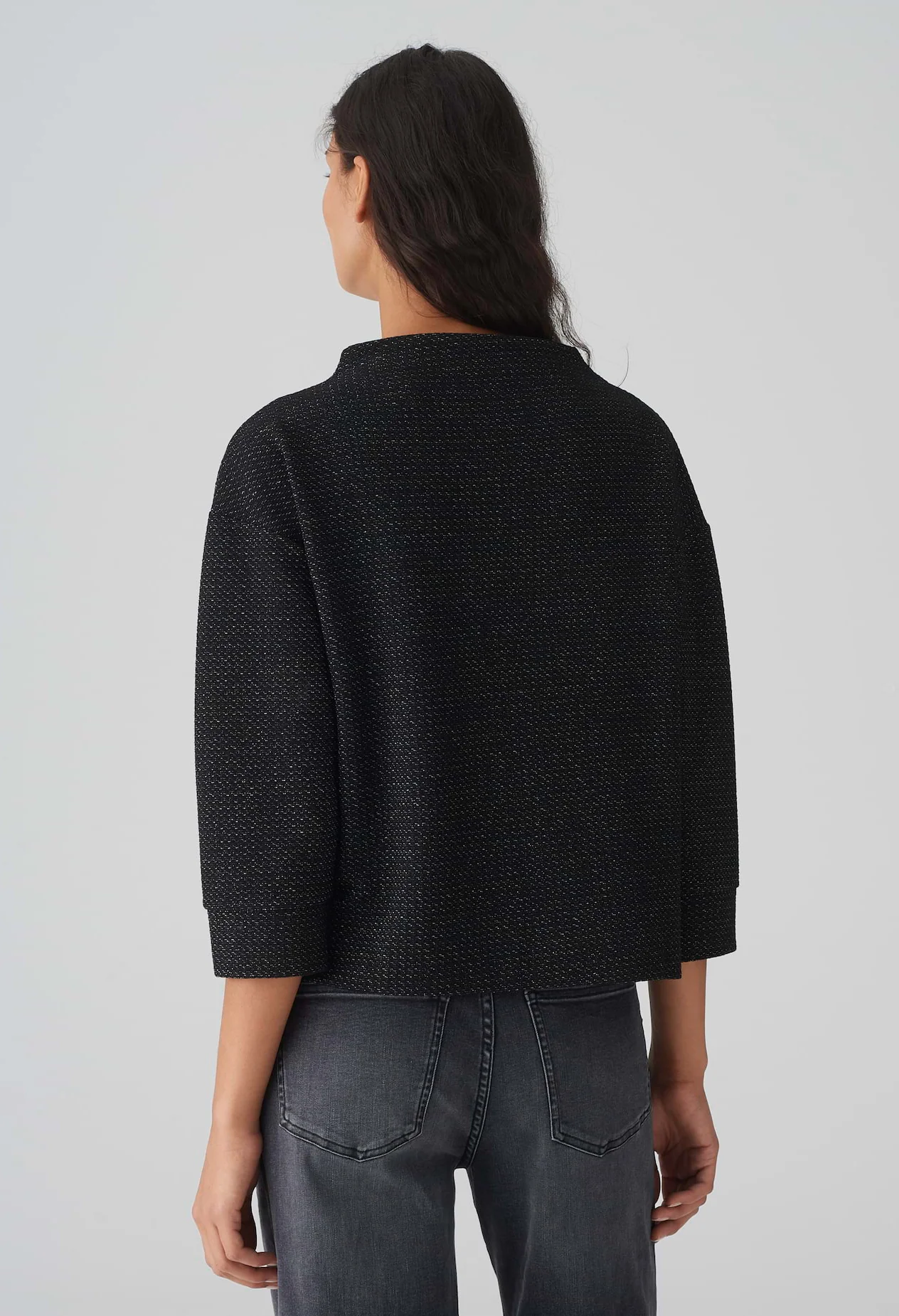 Gesche boxy fit jumper with glitter details