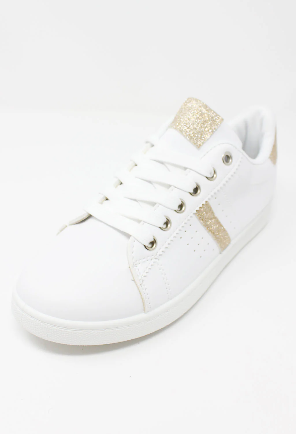 White with Gold Detail Trainer