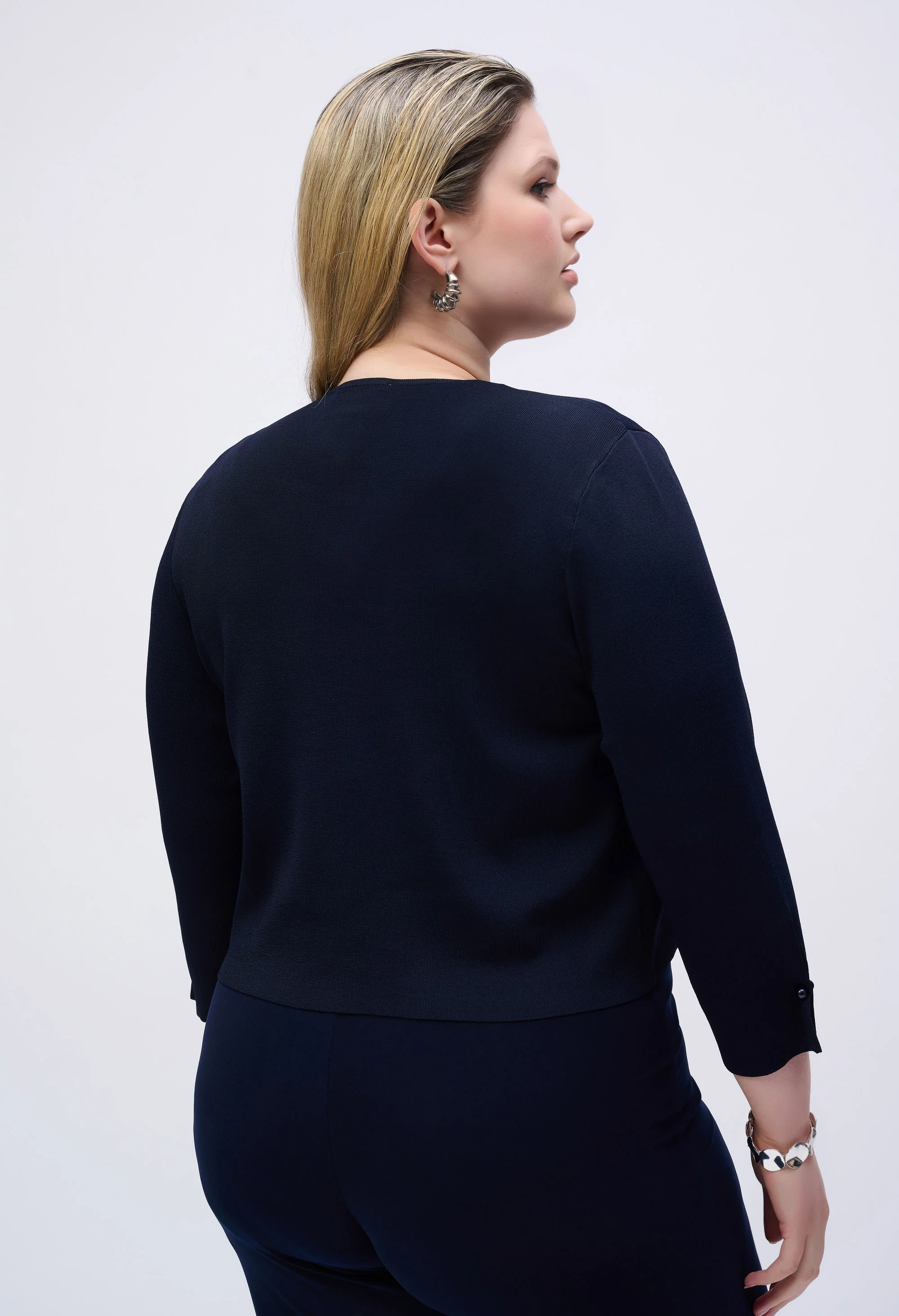 Open Front Casual Cropped Jacket