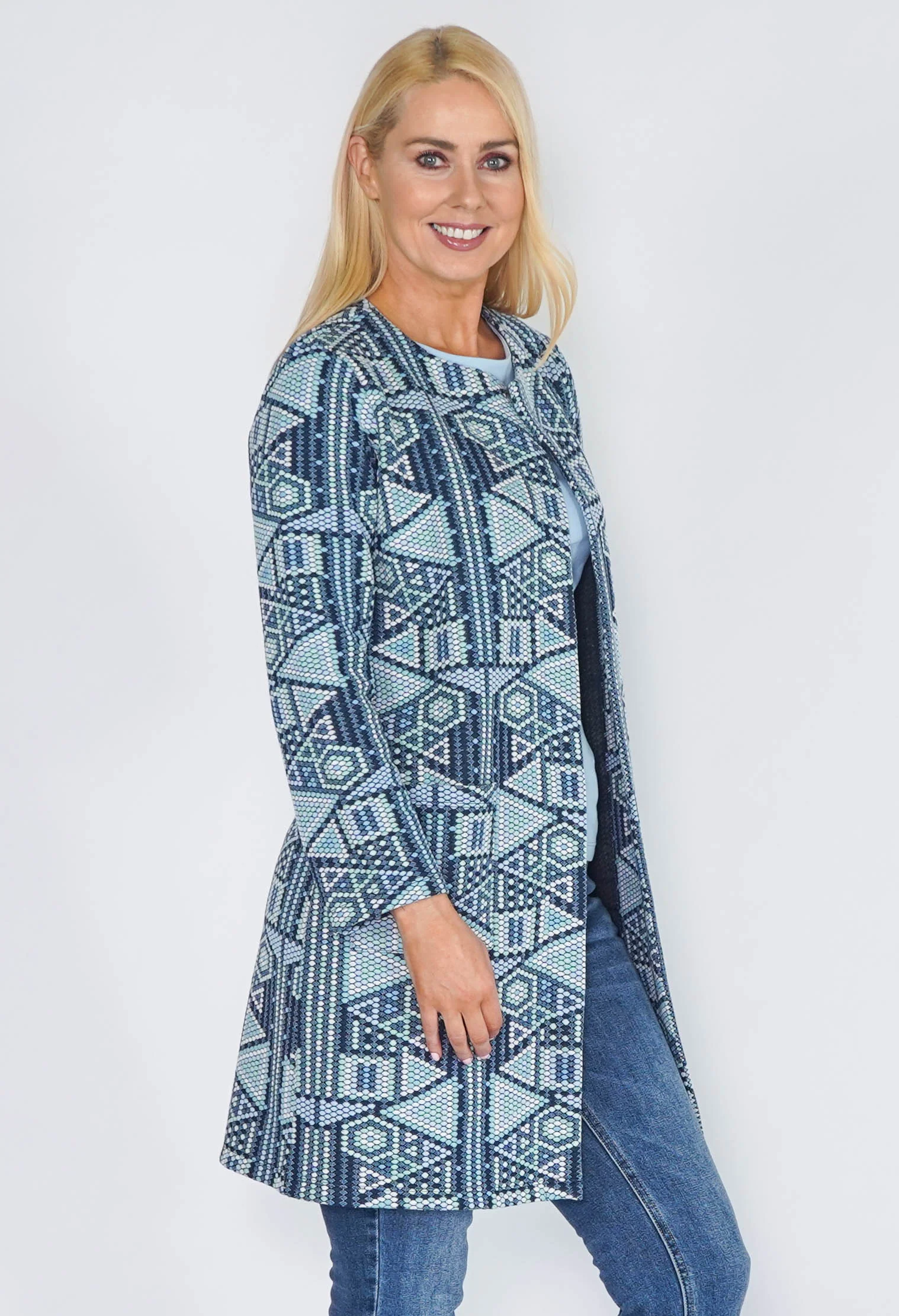 Sophie B Mint Geometric Jacket