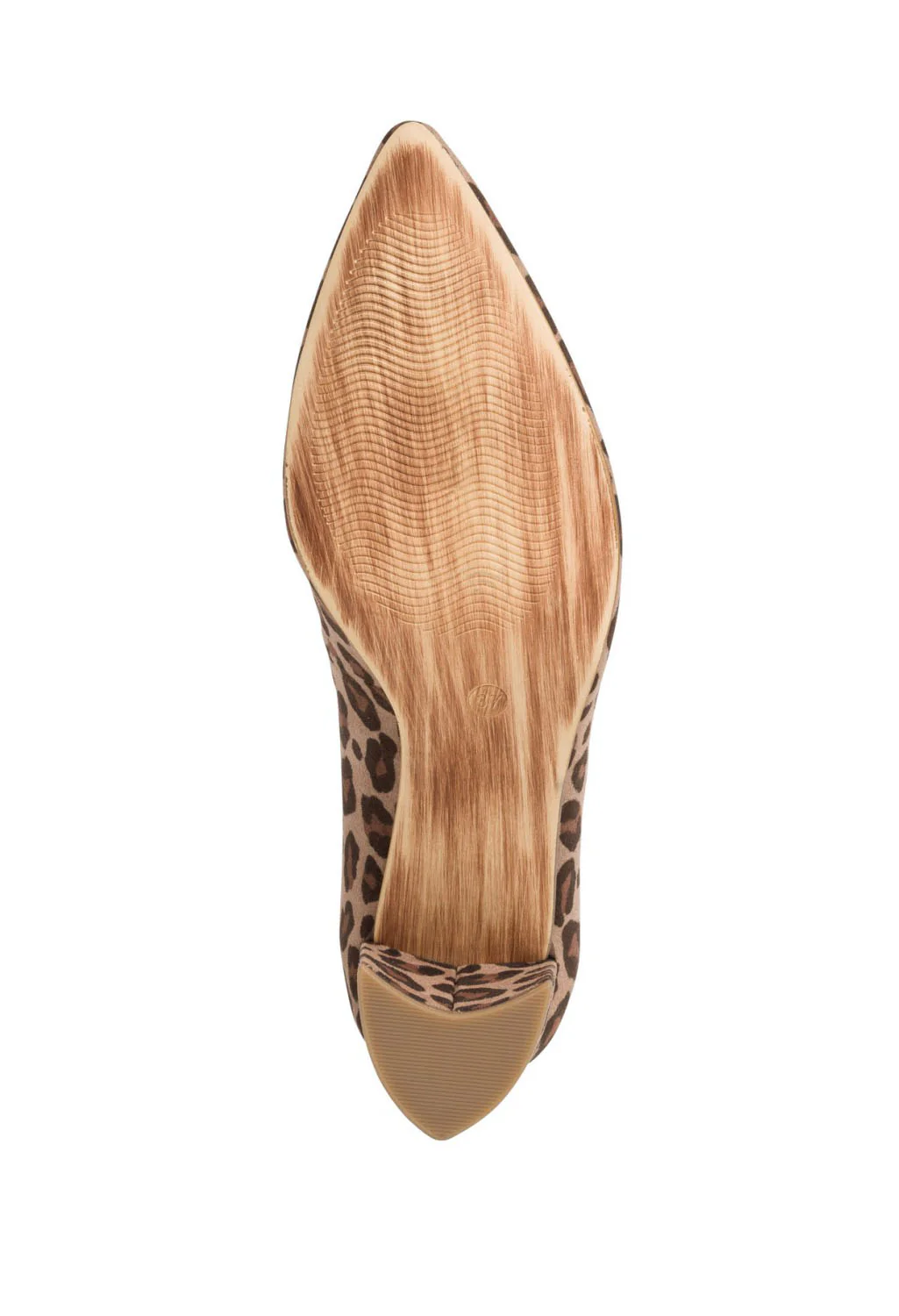 Low Heel Leopard Print Micro Fibre Court Shoe