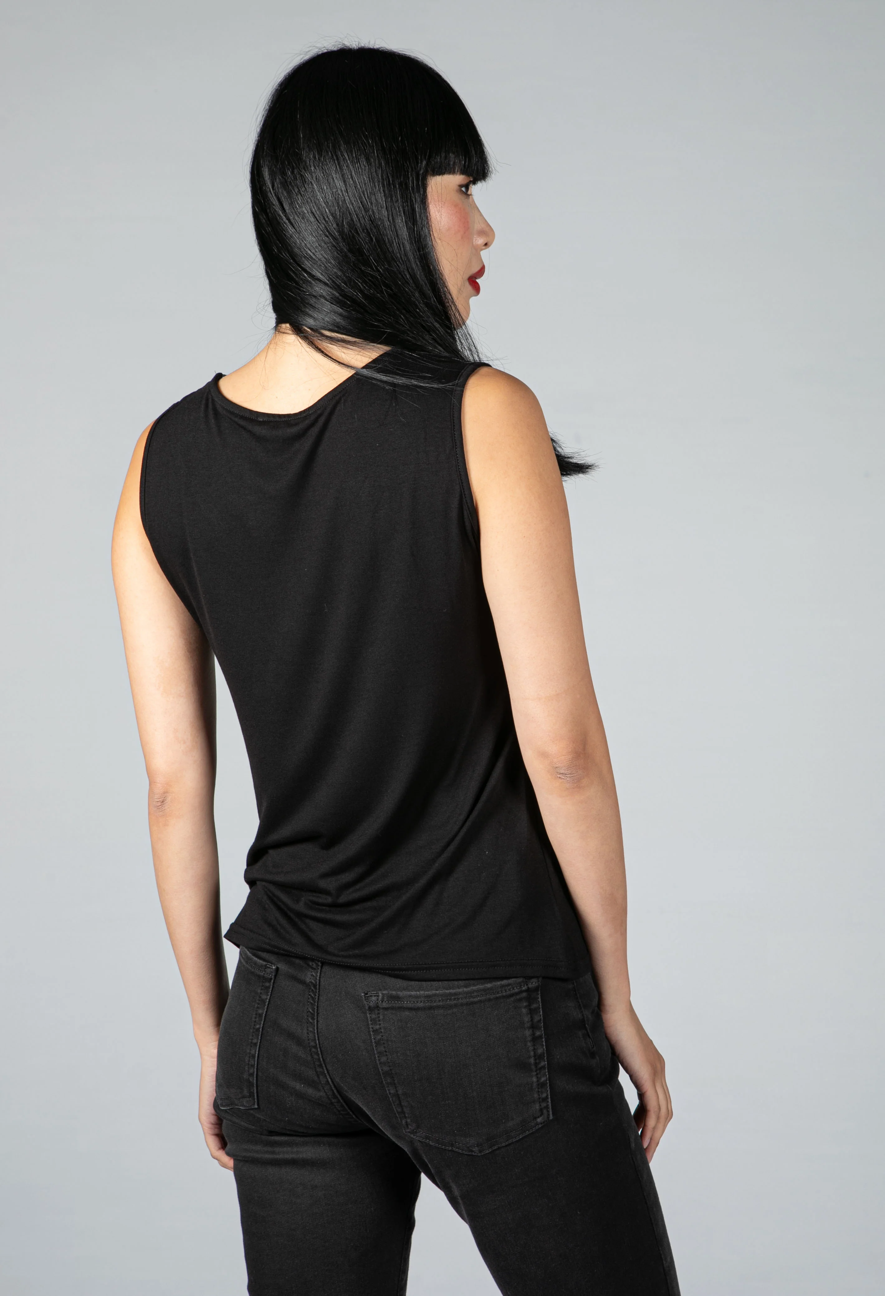 Black Lace Neckline Cami