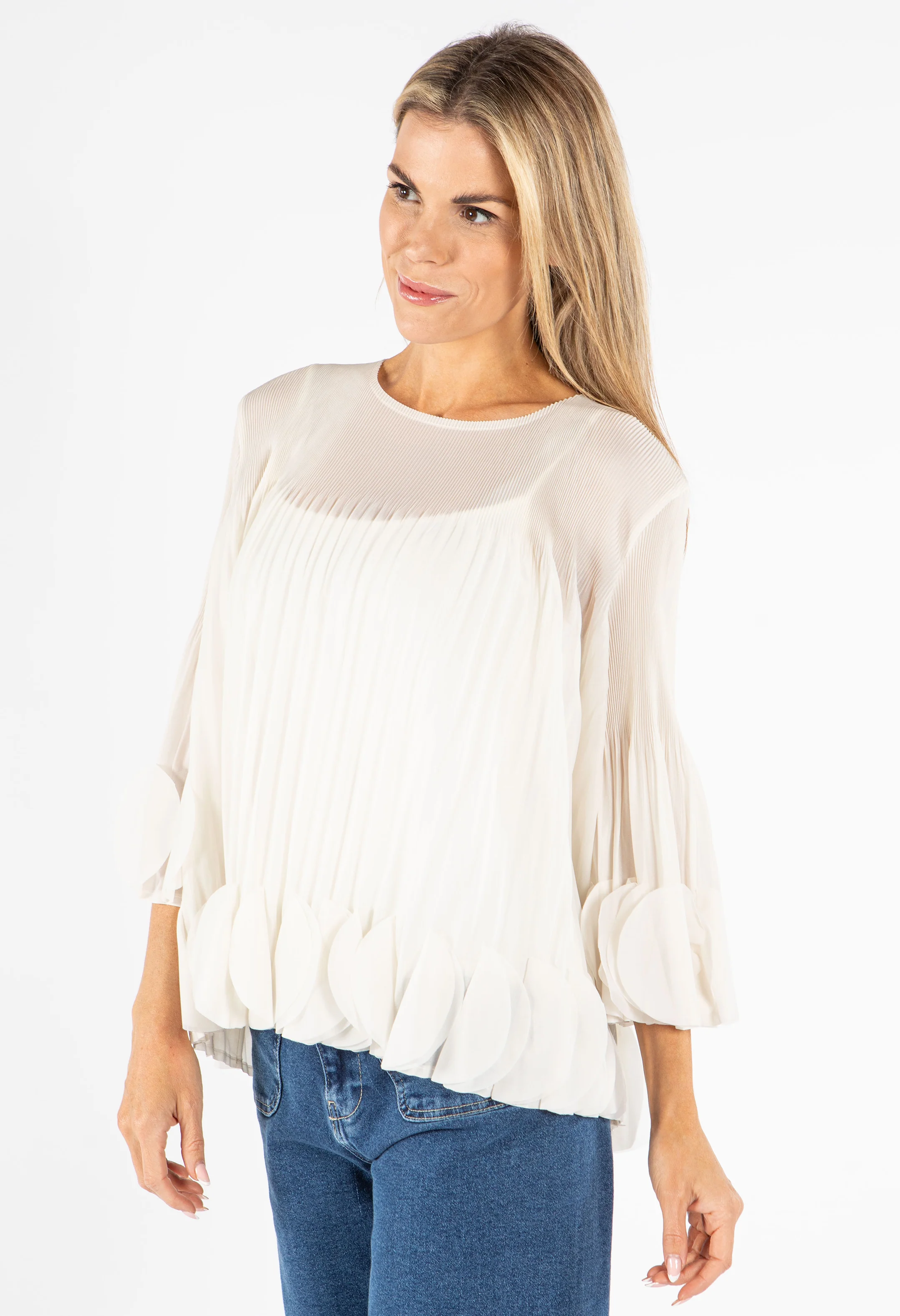 Petal Pleated Blouse