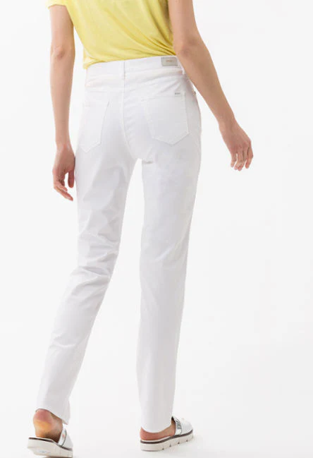 White Five-pocket trousers Reg leg
