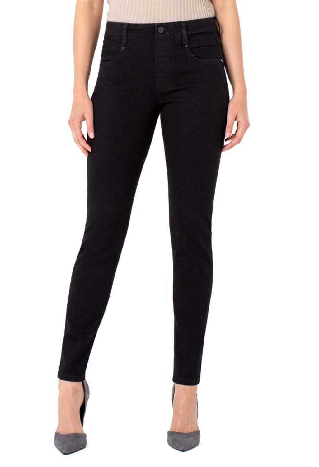 Gia Glider Skinny Pull On in Black