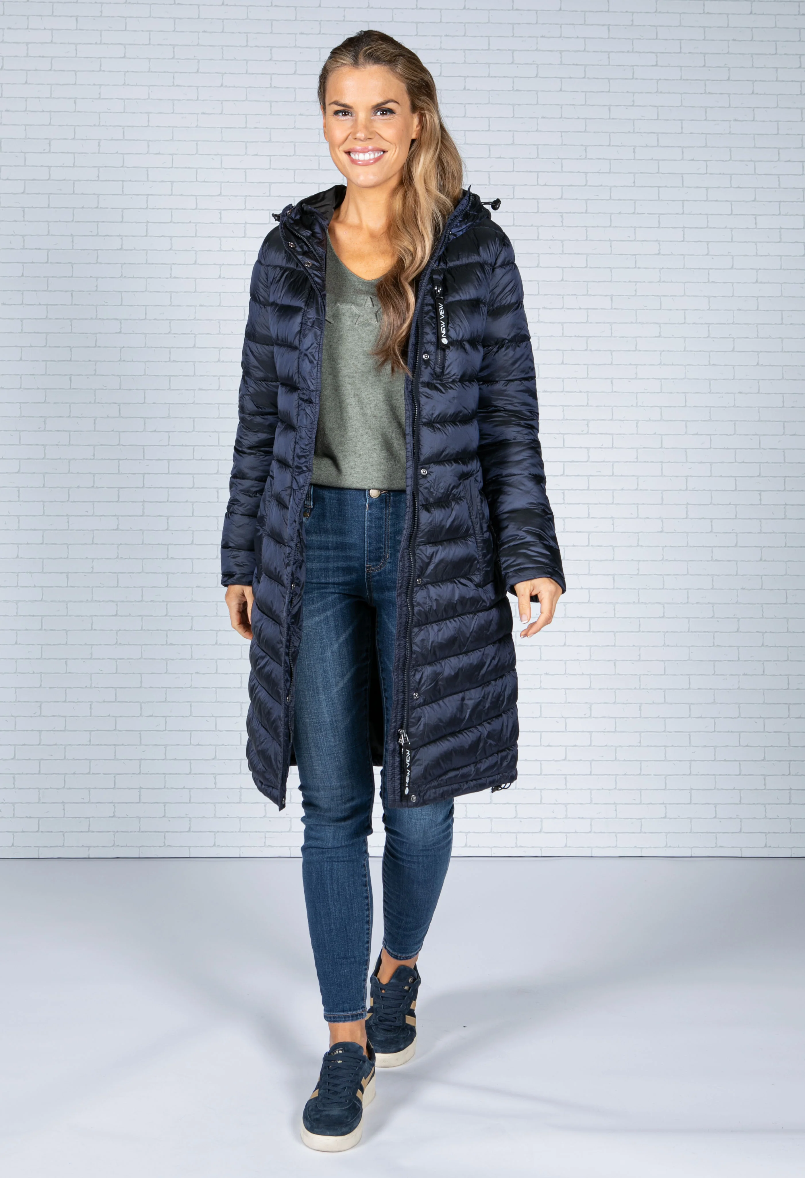Navy Padded Coat