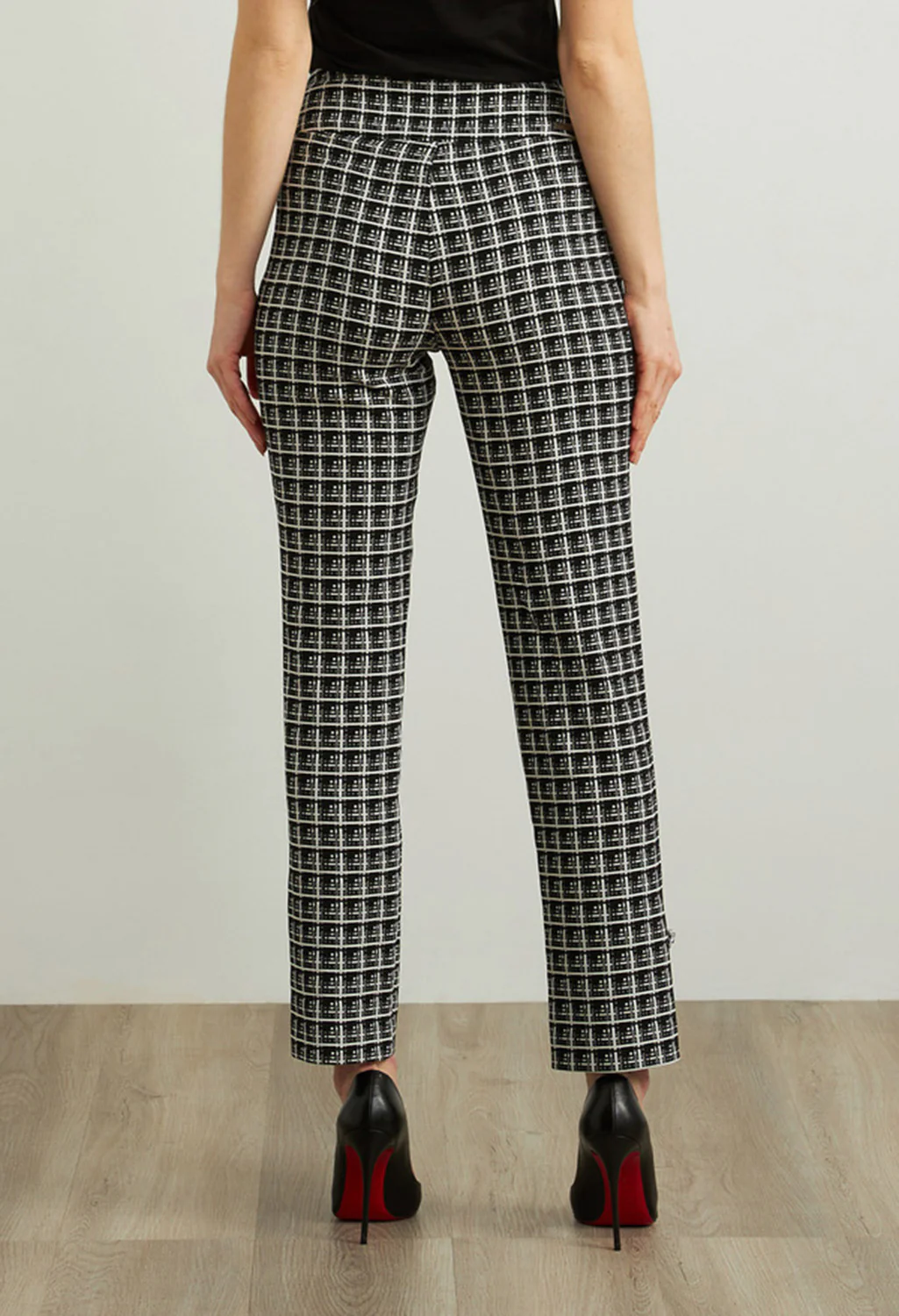 Plaid Jacquard Pants
