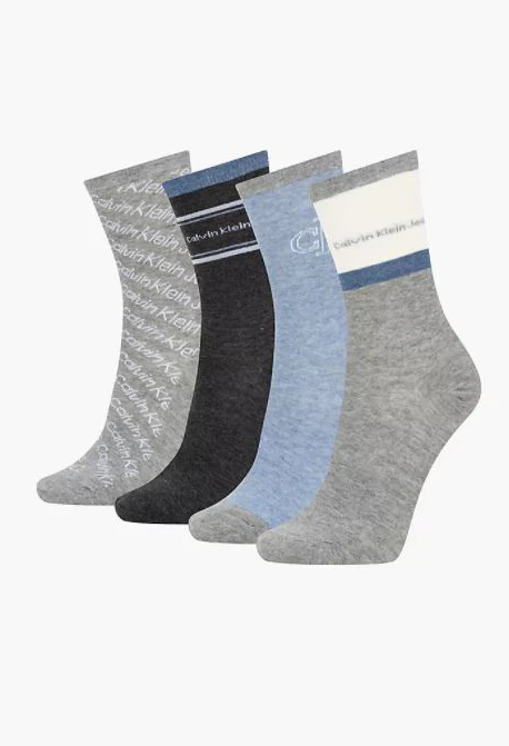 LADIES 4 PACK CREW SOCKS GIFT SET