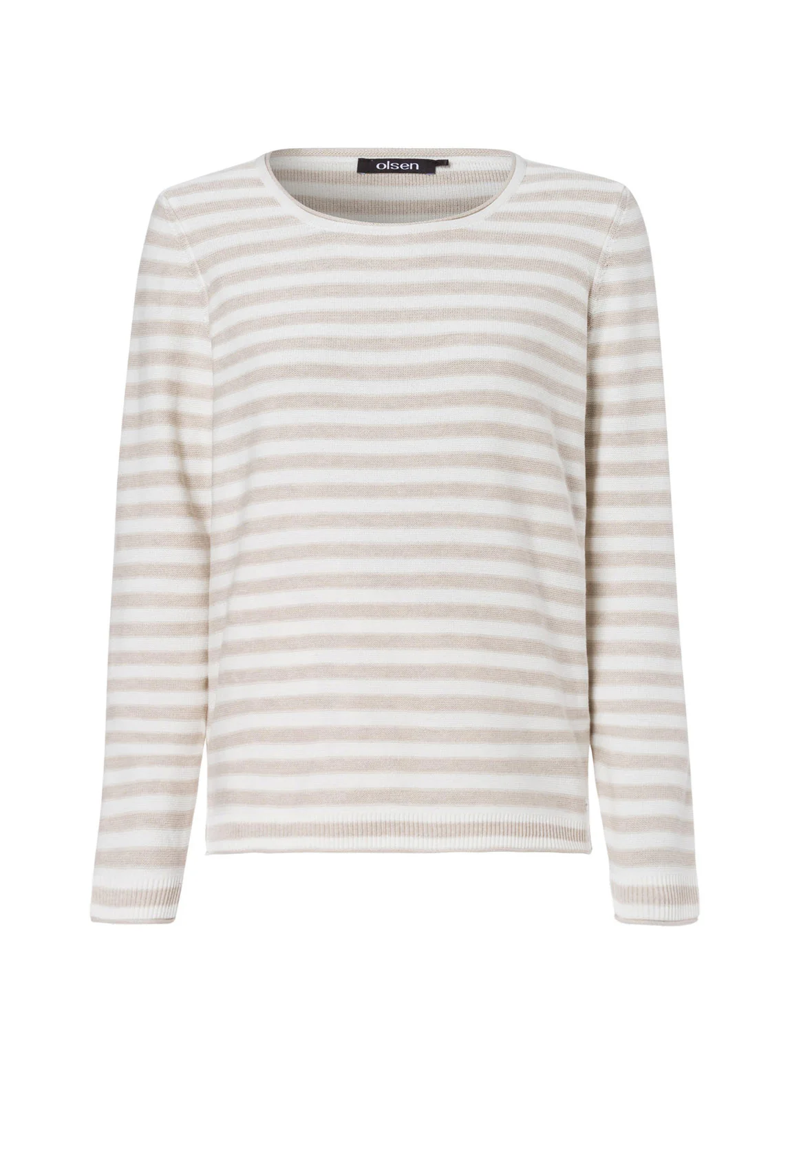 STRIPED ROLL NECK JUMPER