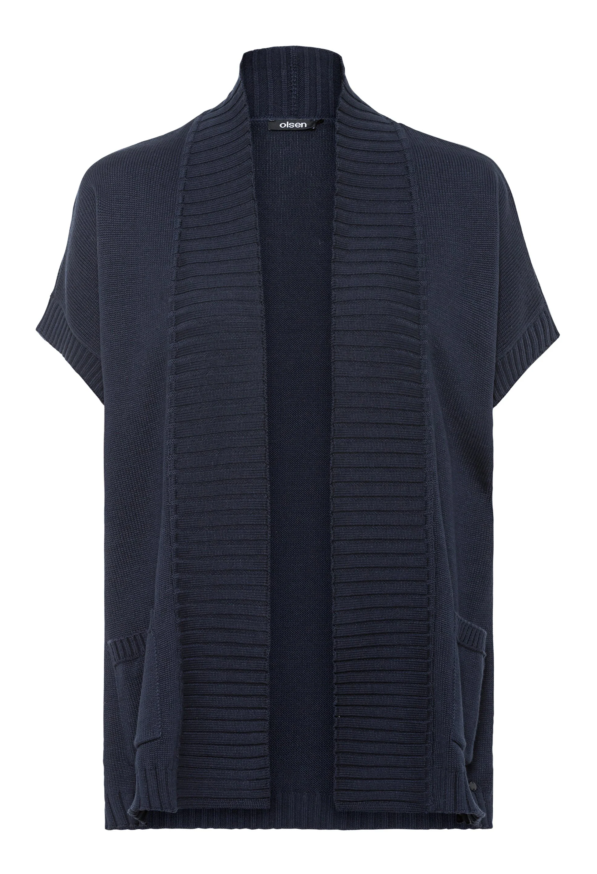 Short Sleeve Open Front Cardigan