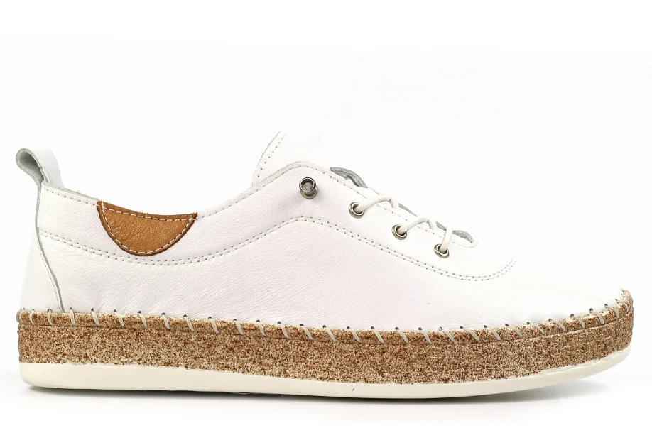 Evie Leather Plimsoll