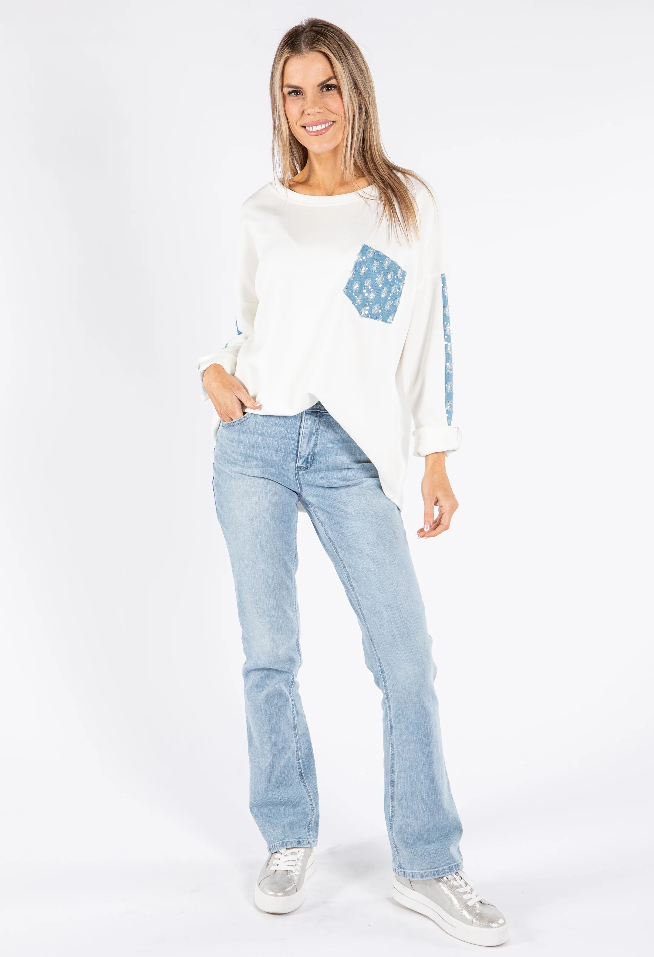 Absolution High Rise Itty Bitty Boot Jeans with Cascading D Pockets