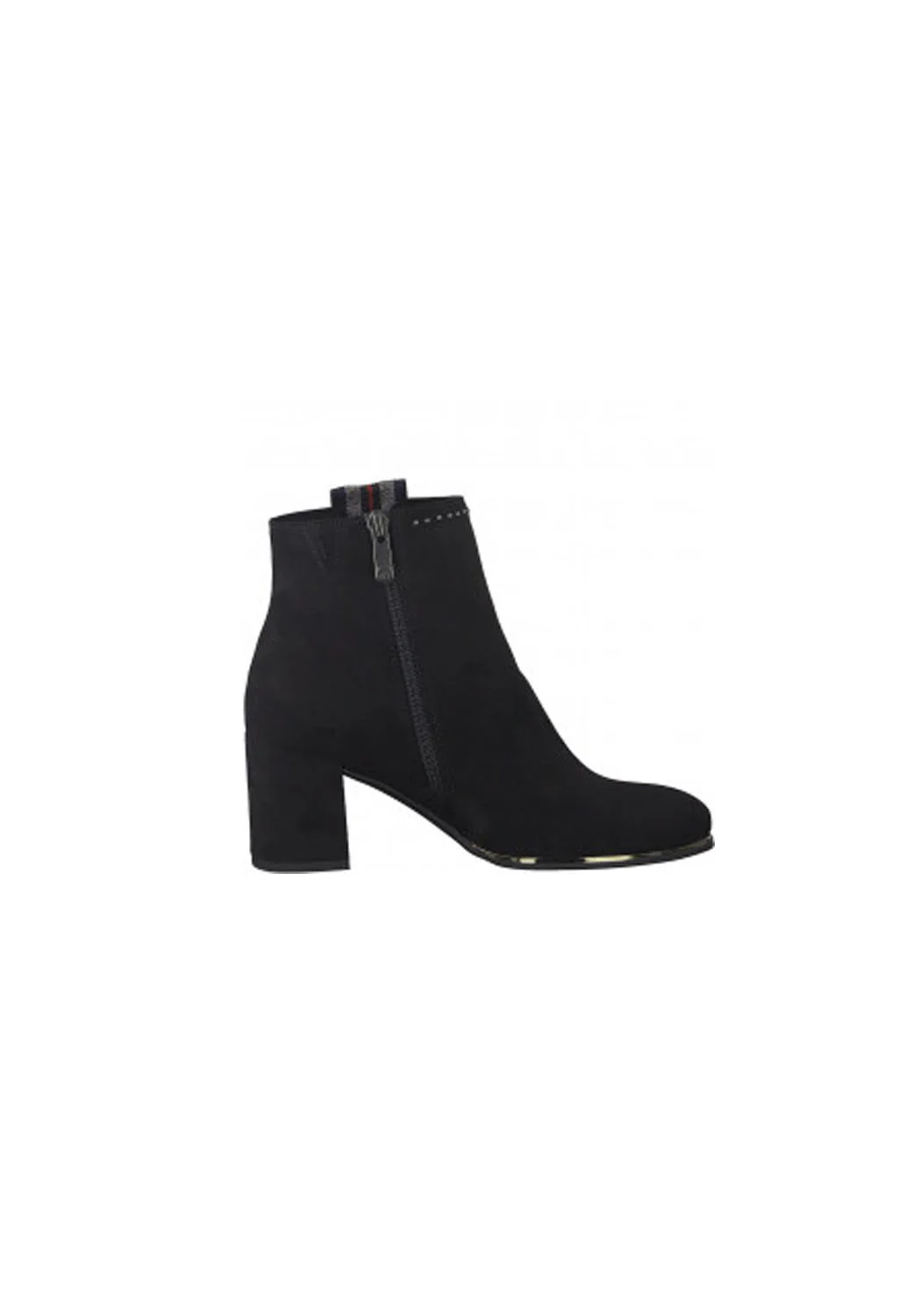 Side Stripe Heeled Ankle Boot