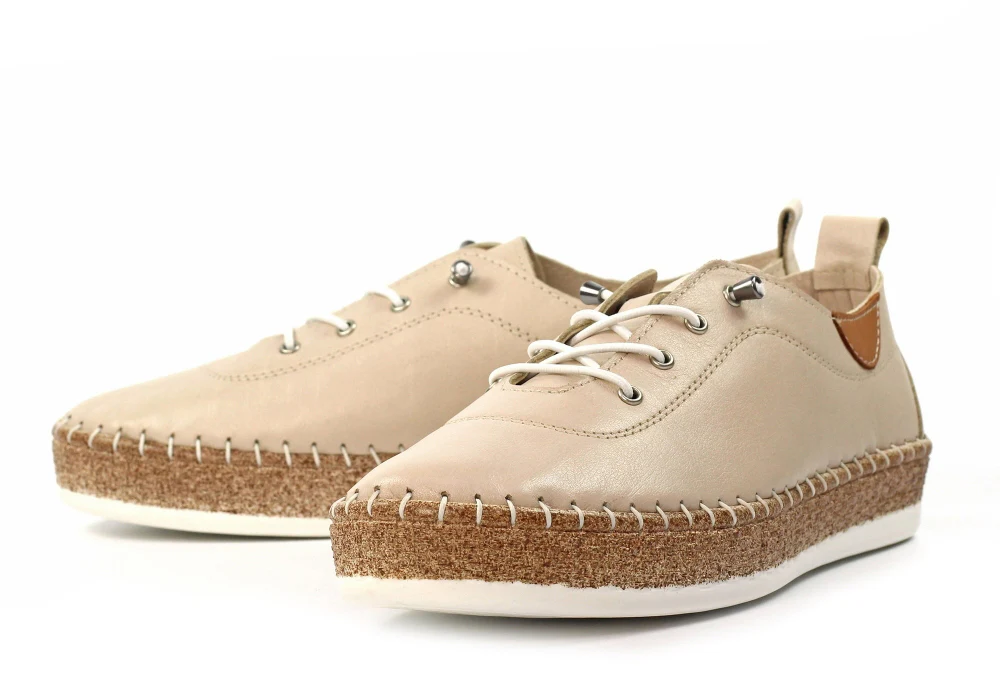 Evie Leather Plimsoll