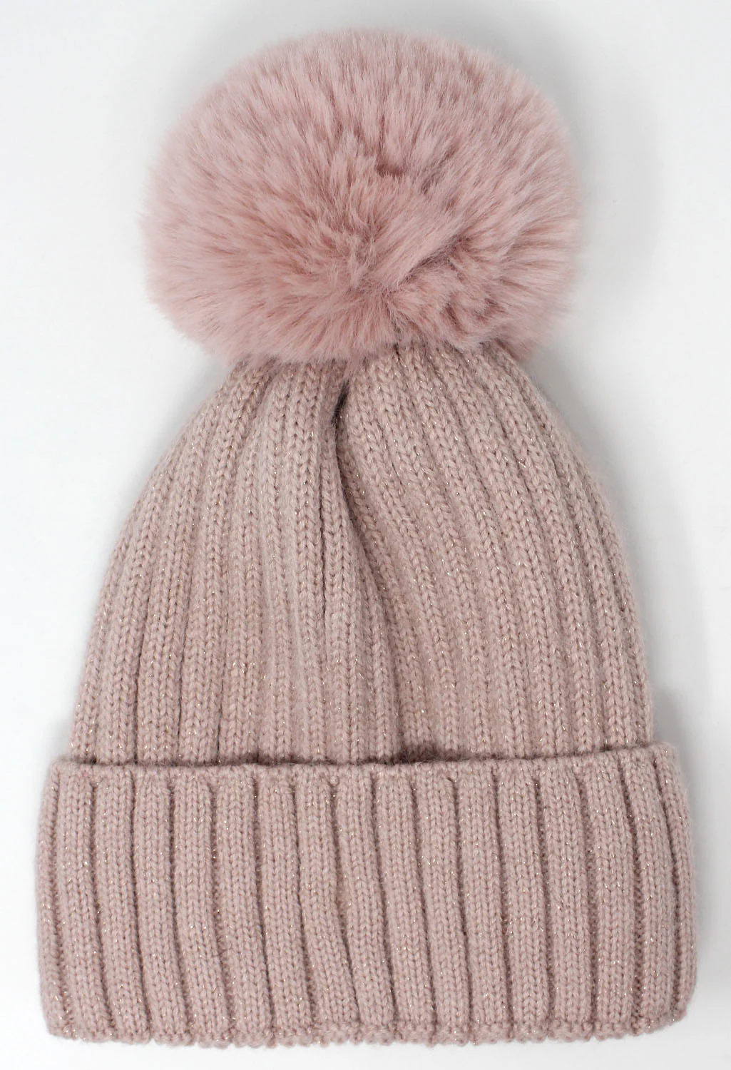 Pink Bobble Hat