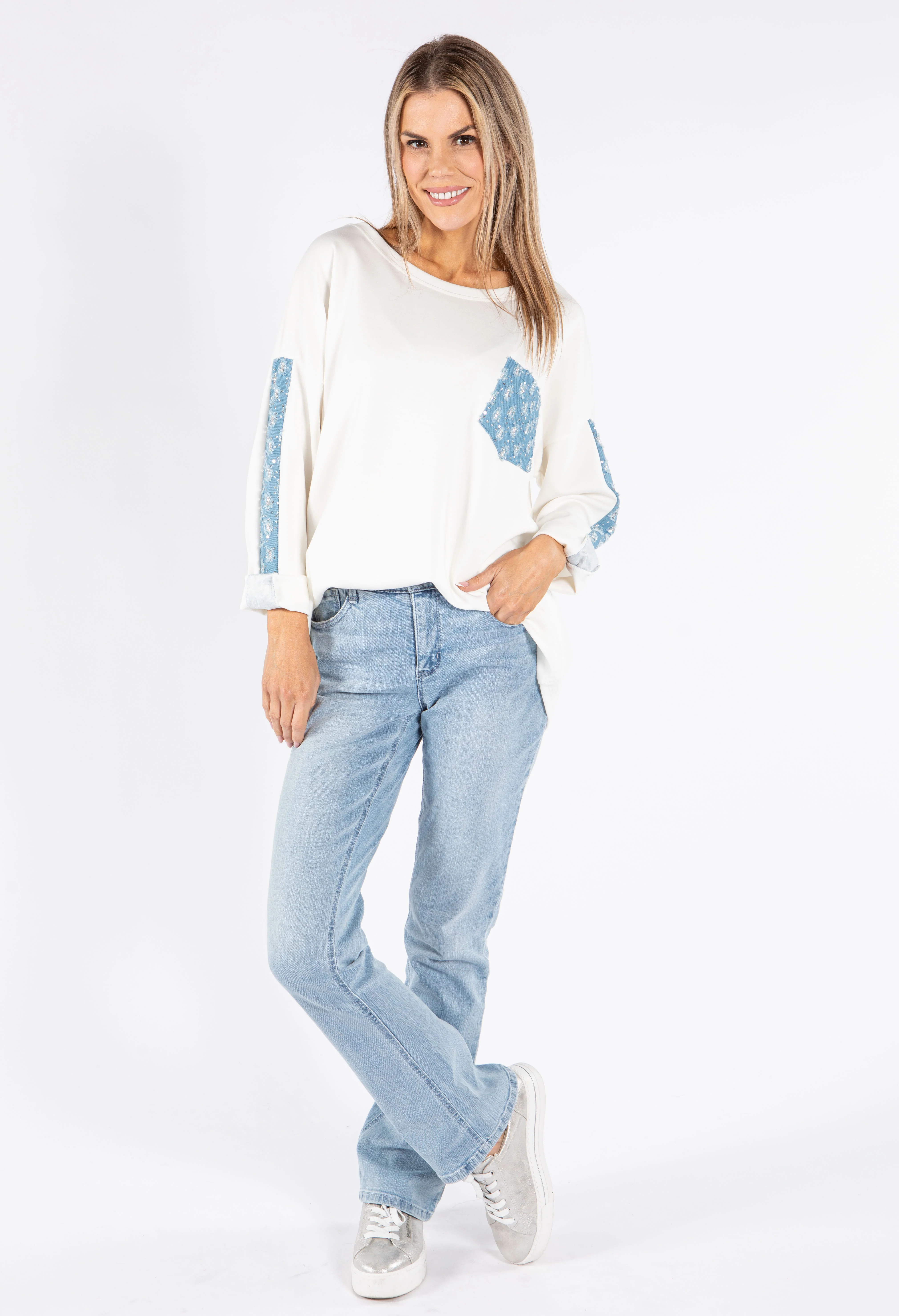 Absolution High Rise Itty Bitty Boot Jeans with Cascading D Pockets
