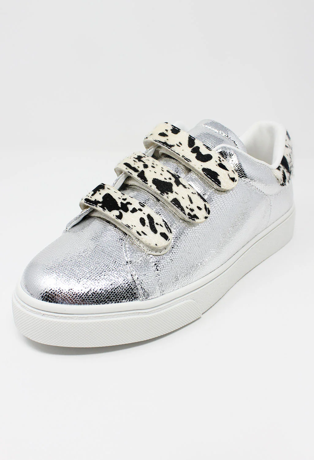 Silver Trainer with Safari Velcro Straps