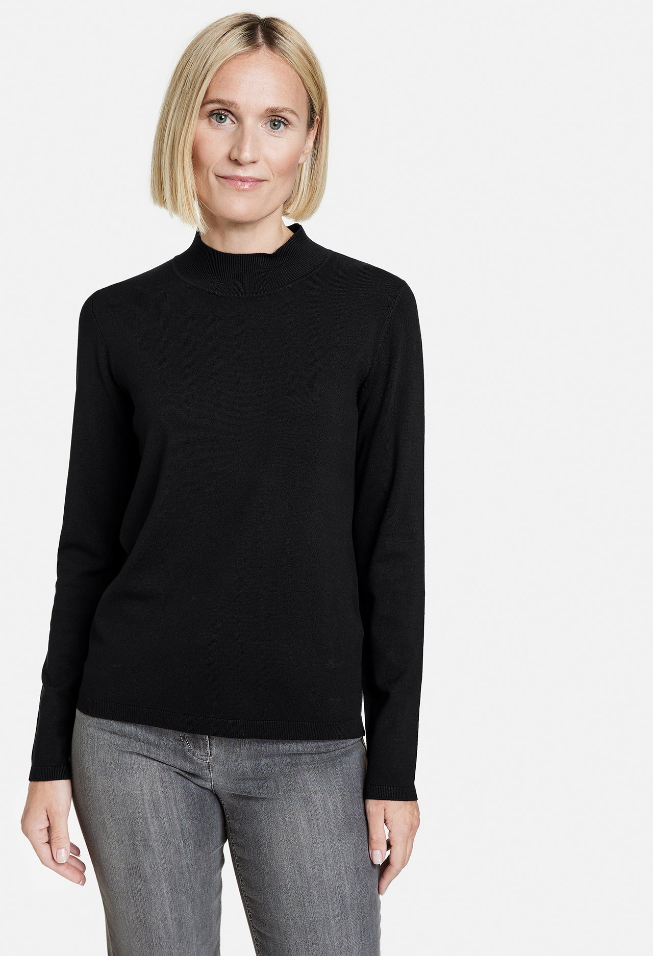 Fine Knit Turtleneck Jumper