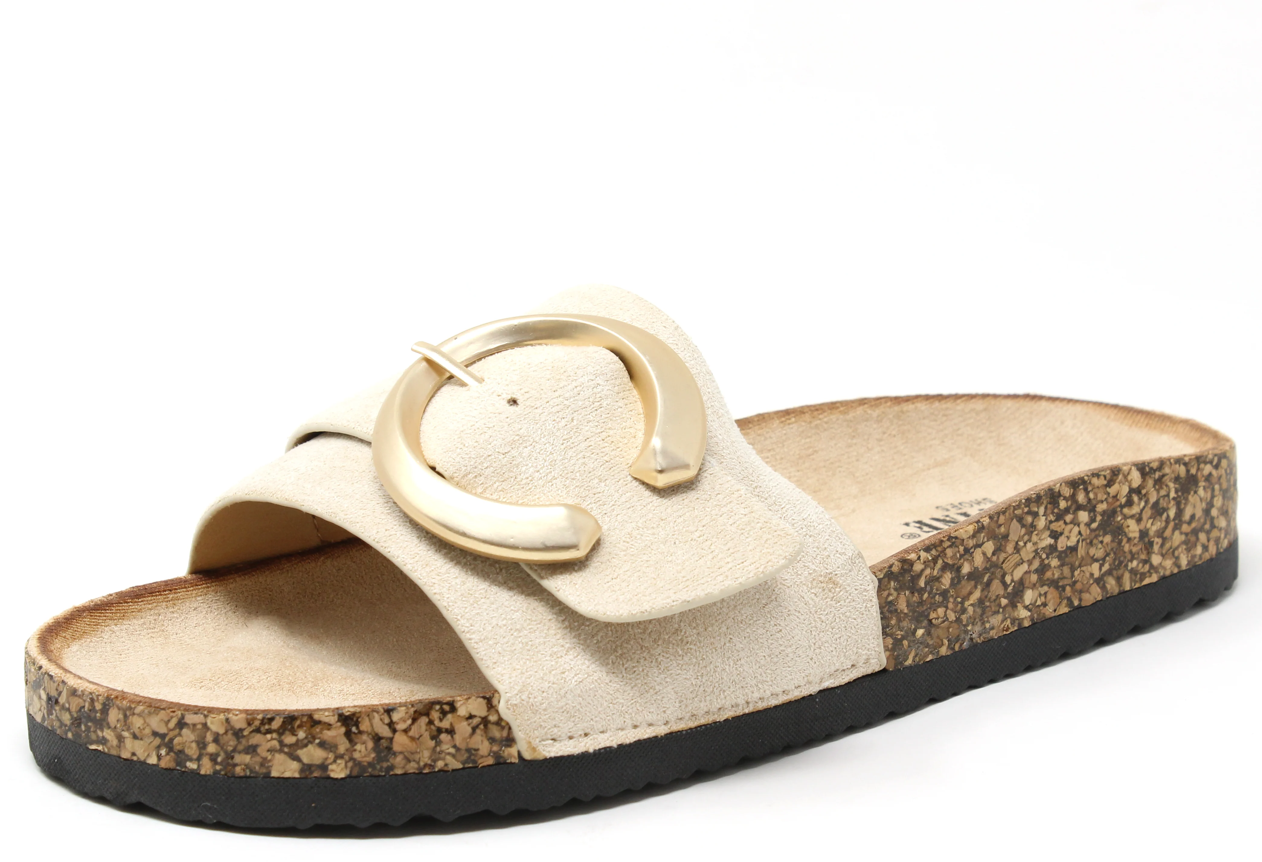 Soft Gold Buckle Slides