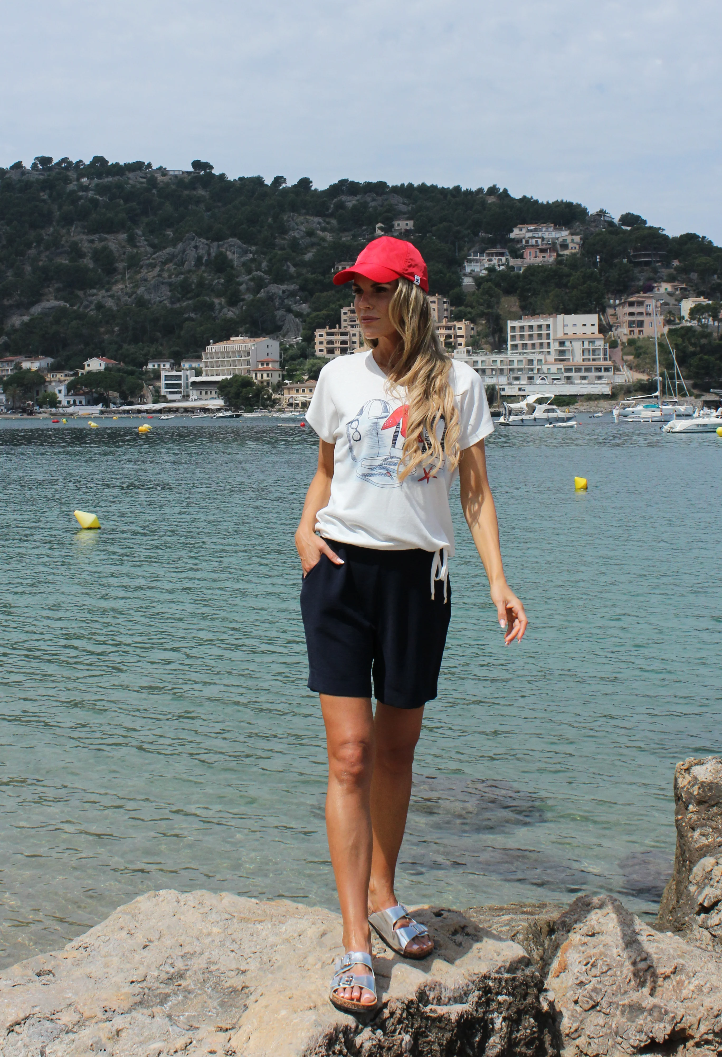 By the Beach Graphic Top
