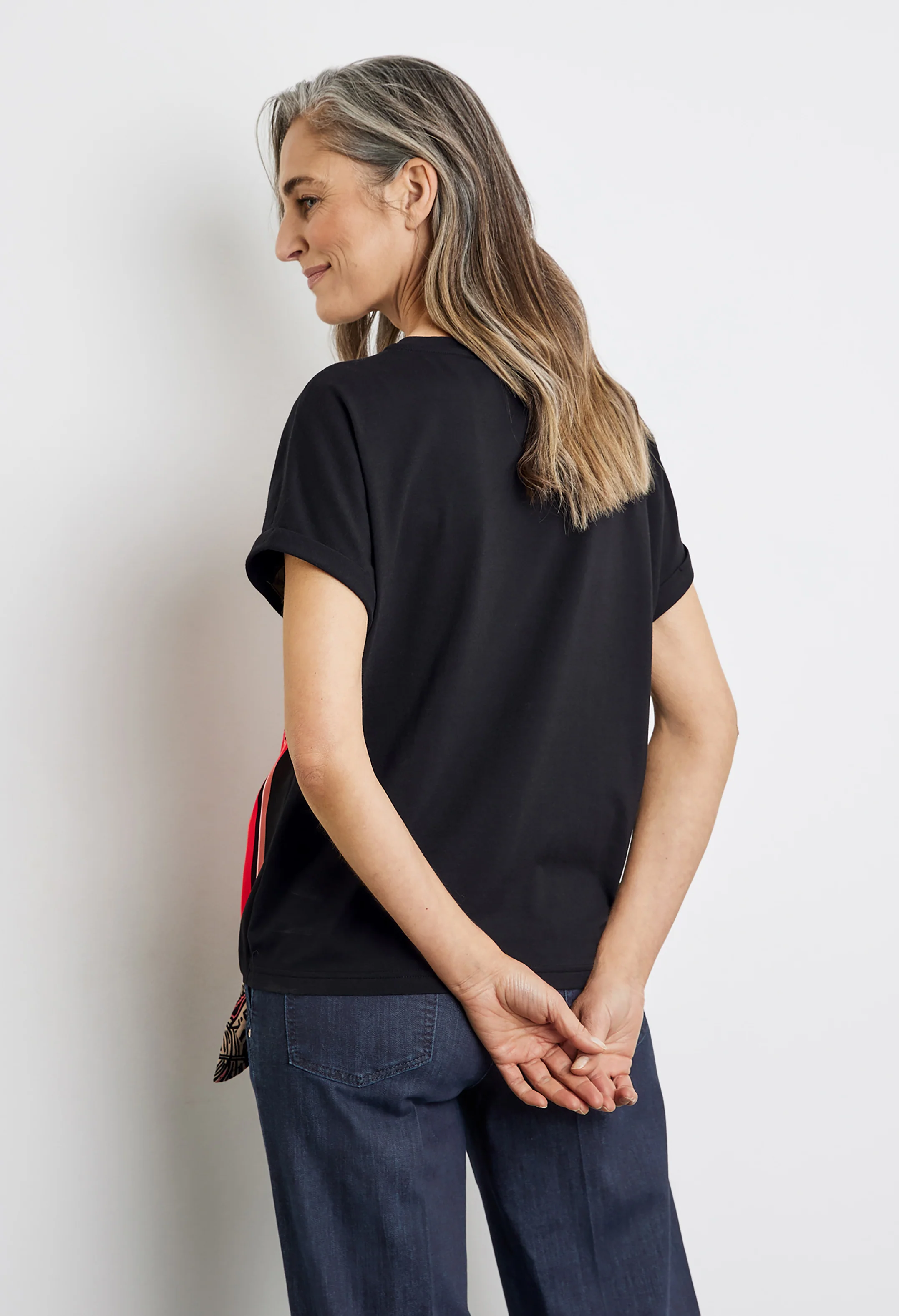 Knotted Detail Print Top